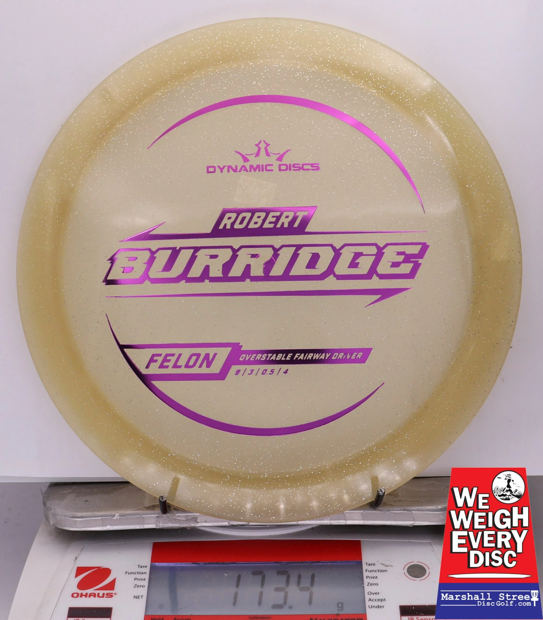 318889 Lucid Gold Metal Flake Felon, Robert Burridge 2025 Tour Series - #01 Gold, 173
