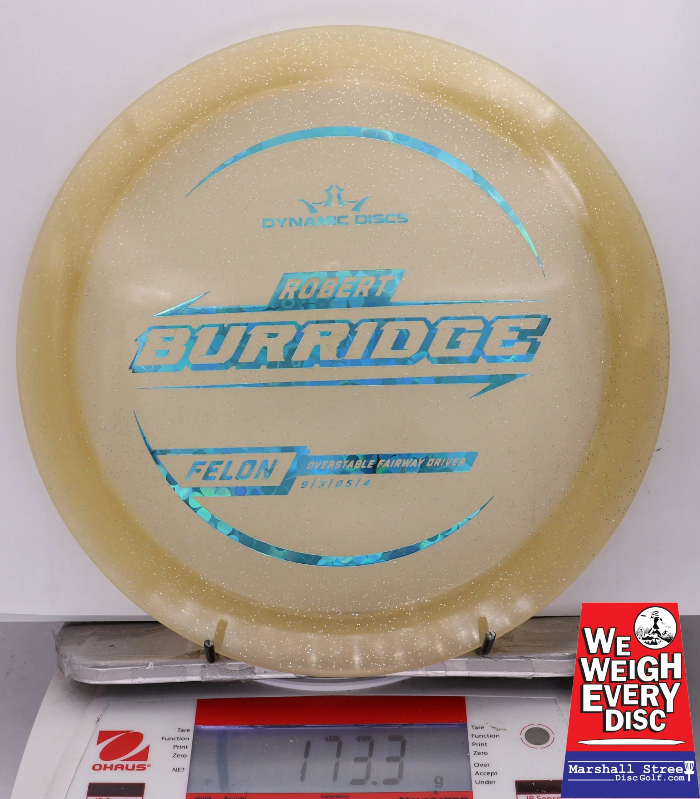 318895 Lucid Gold Metal Flake Felon, Robert Burridge 2025 Tour Series - #07 Gold, 173