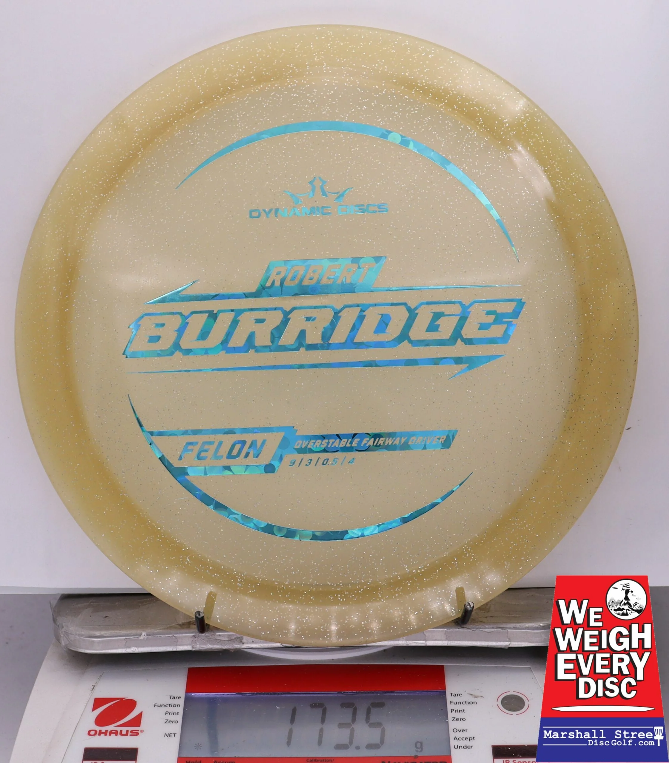 318896 Lucid Gold Metal Flake Felon, Robert Burridge 2025 Tour Series - #08 Gold, 174