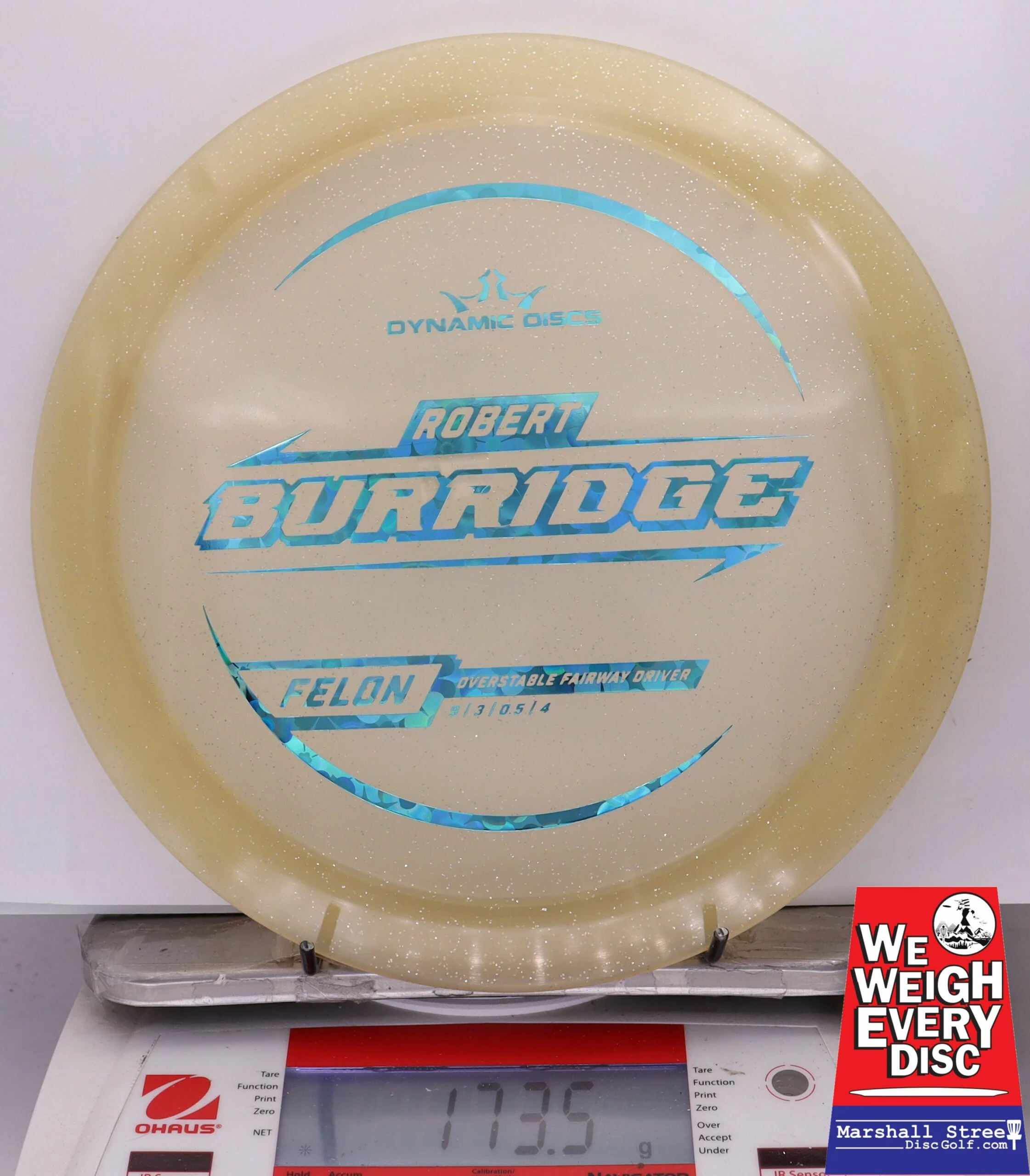 318897 Lucid Gold Metal Flake Felon, Robert Burridge 2025 Tour Series - #09 Gold, 174