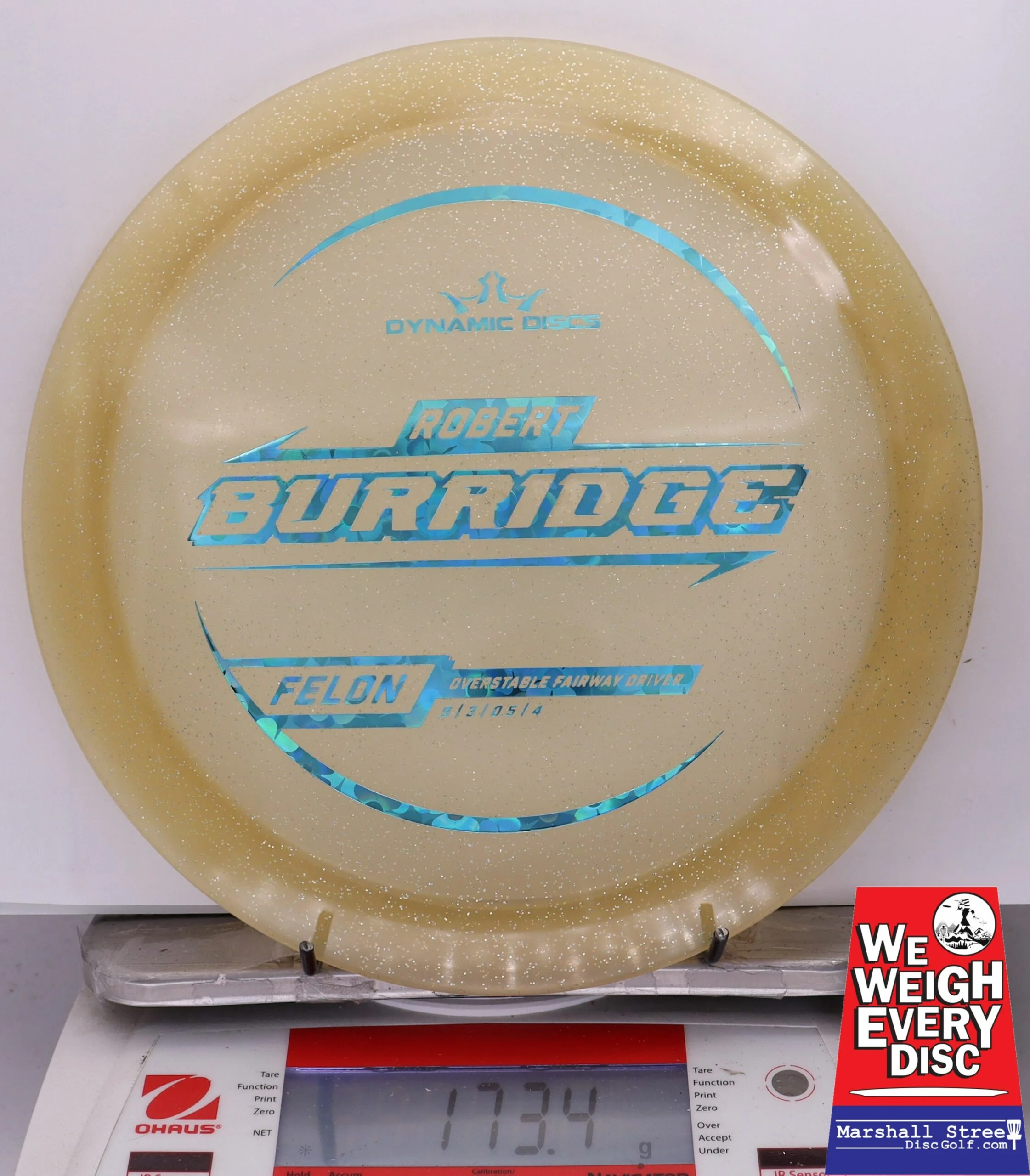 318898 Lucid Gold Metal Flake Felon, Robert Burridge 2025 Tour Series - #10 Gold, 173