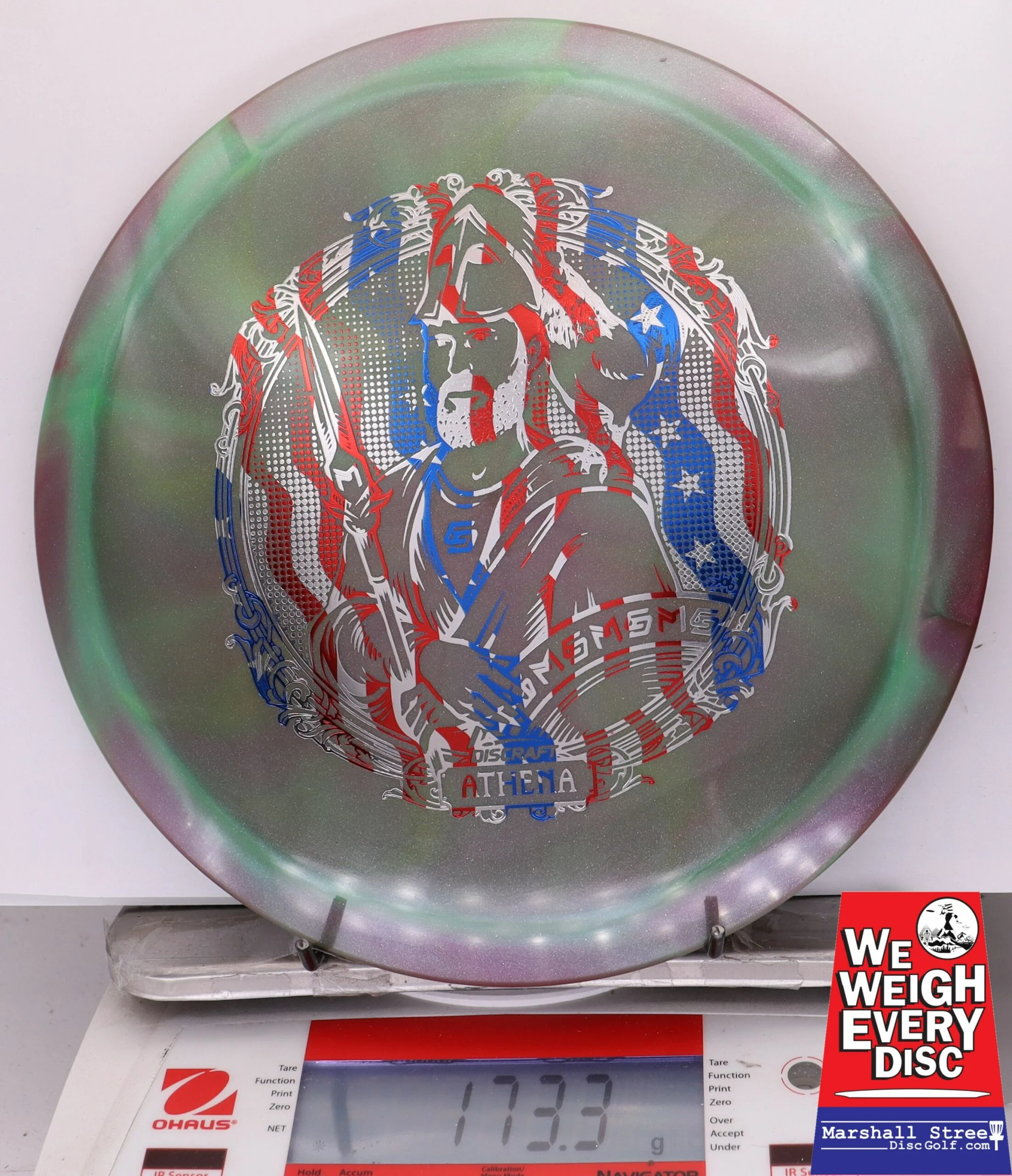 323623 Metallic Z Swirl Athena, Paul McBeth and Chris Dickerson - #07 GreenPurple, 173`