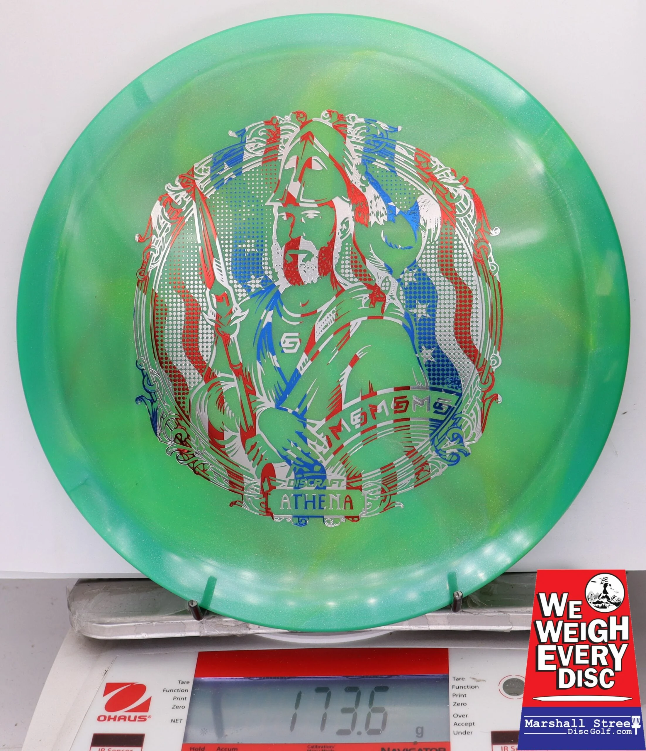 323625 Metallic Z Swirl Athena, Paul McBeth and Chris Dickerson - #09 Green, 174