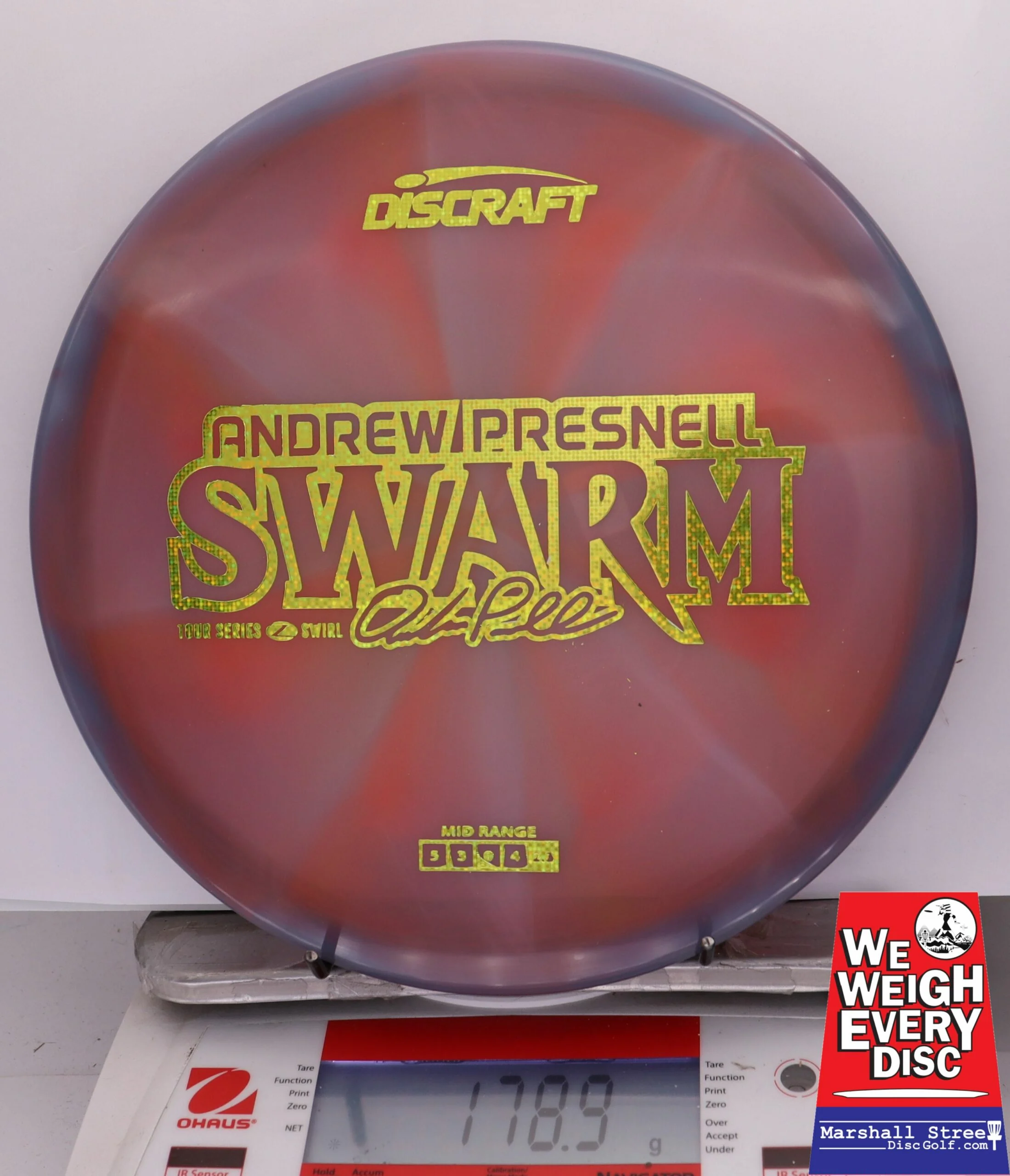 326047 Z Swirl Swarm, Andrew Presnell 2025 Tour Series - #17 BlurpPnkRed, 179
