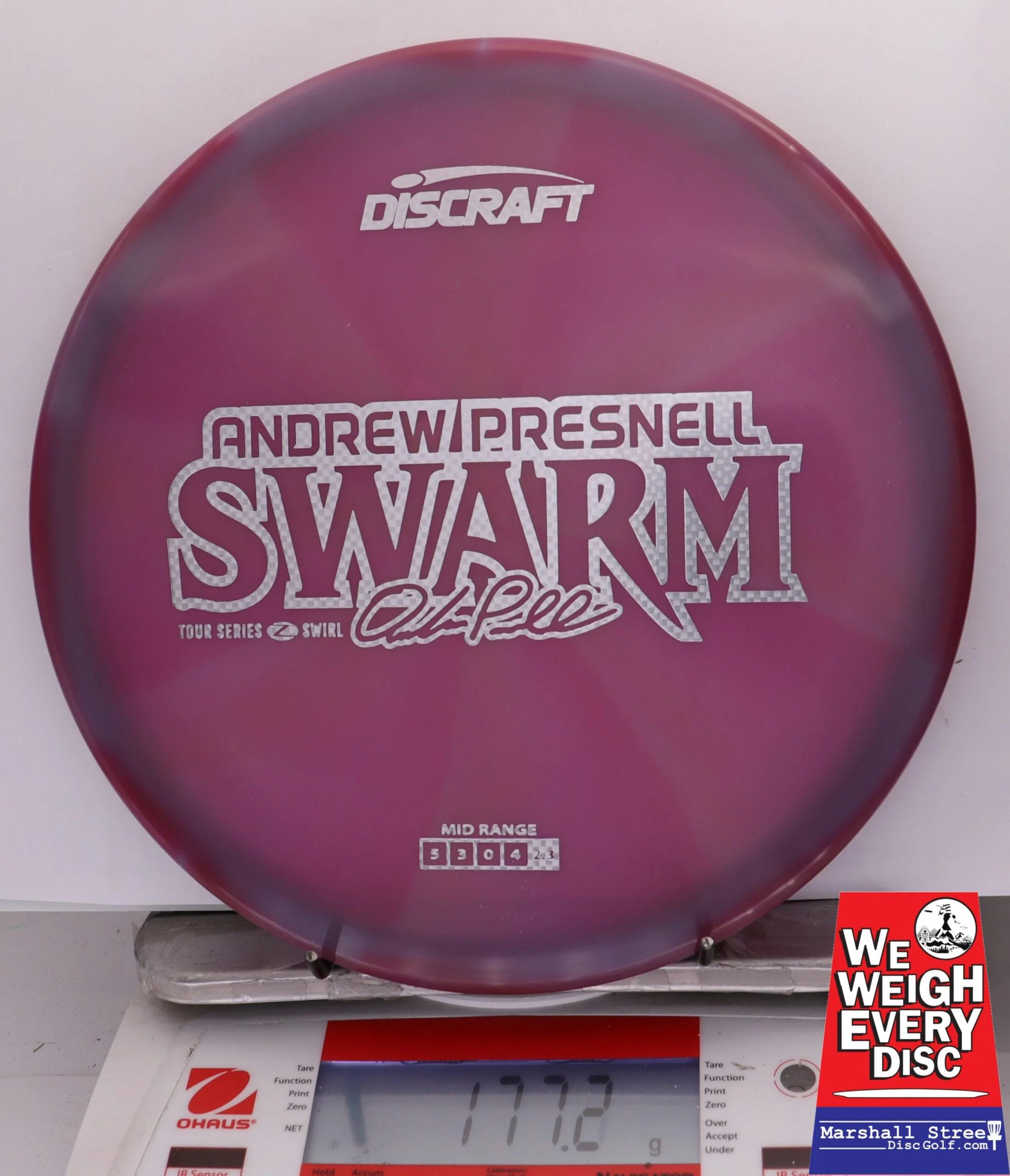 326048 Z Swirl Swarm, Andrew Presnell 2025 Tour Series - #18 MaroonPurp, 177
