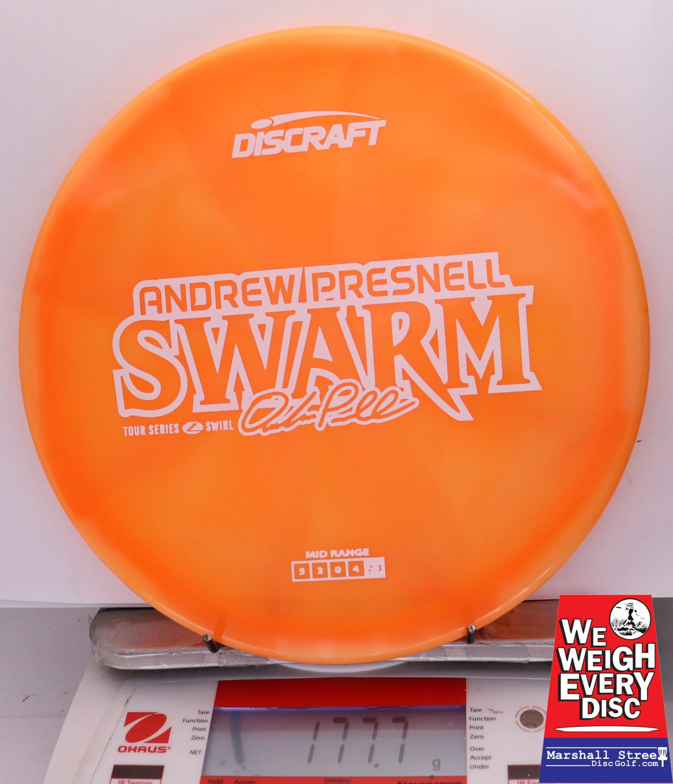 326050 Z Swirl Swarm, Andrew Presnell 2025 Tour Series - #20 Orange, 178