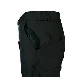 328005 FLY GREEN, BLACK MID LENGTH DISC GOLF SHORTS WITH TOWELTECH(TM) POCKETS - Black, Size 44