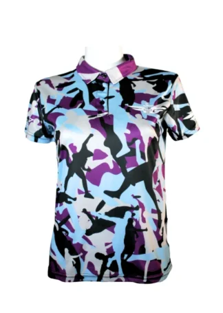 FLY GREEN, WOMEN'S DRI-FIT-CAMOUFLAGE-POLO