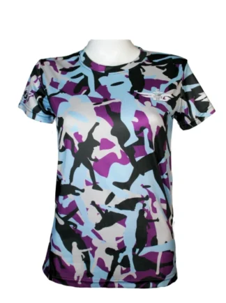 FLY GREEN, WOMEN'S DRI-FIT-CAMOUFLAGE-CREW