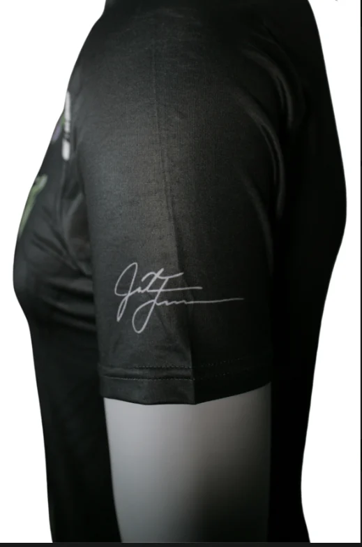 FLY GREEN, JOEL FREEMAN COLLECTION BLACK FLOWER POLO - Image 5