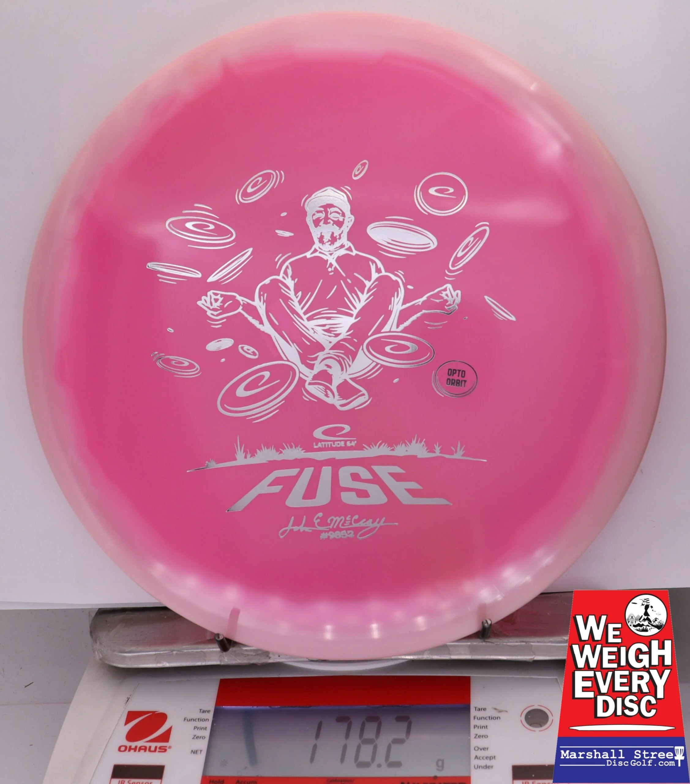 328189 Opto Orbit Fuse, JohnE McCray 2025 Team Series - #08 White-Pink, 178