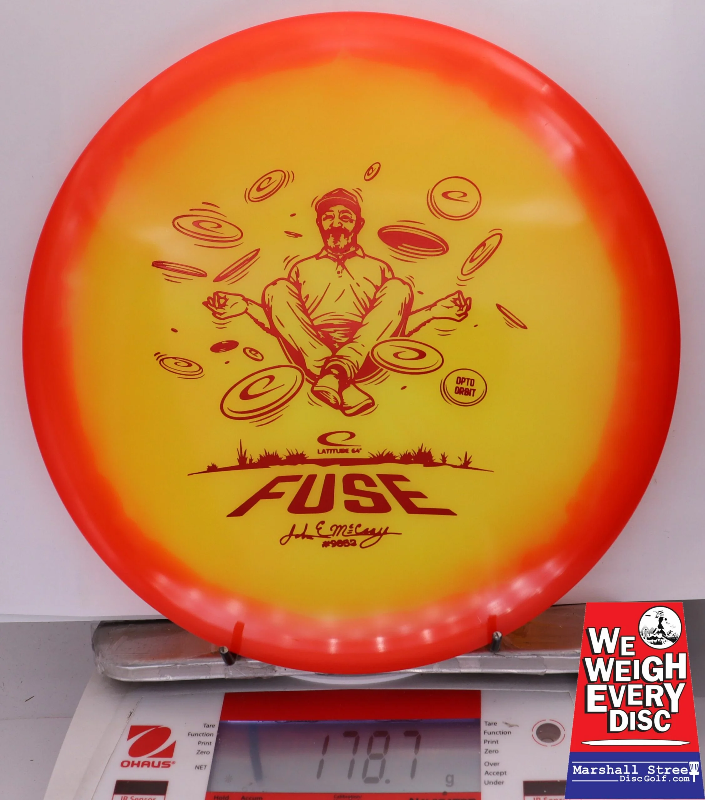 328192 Opto Orbit Fuse, JohnE McCray 2025 Team Series - #11 Red-Yellow, 179