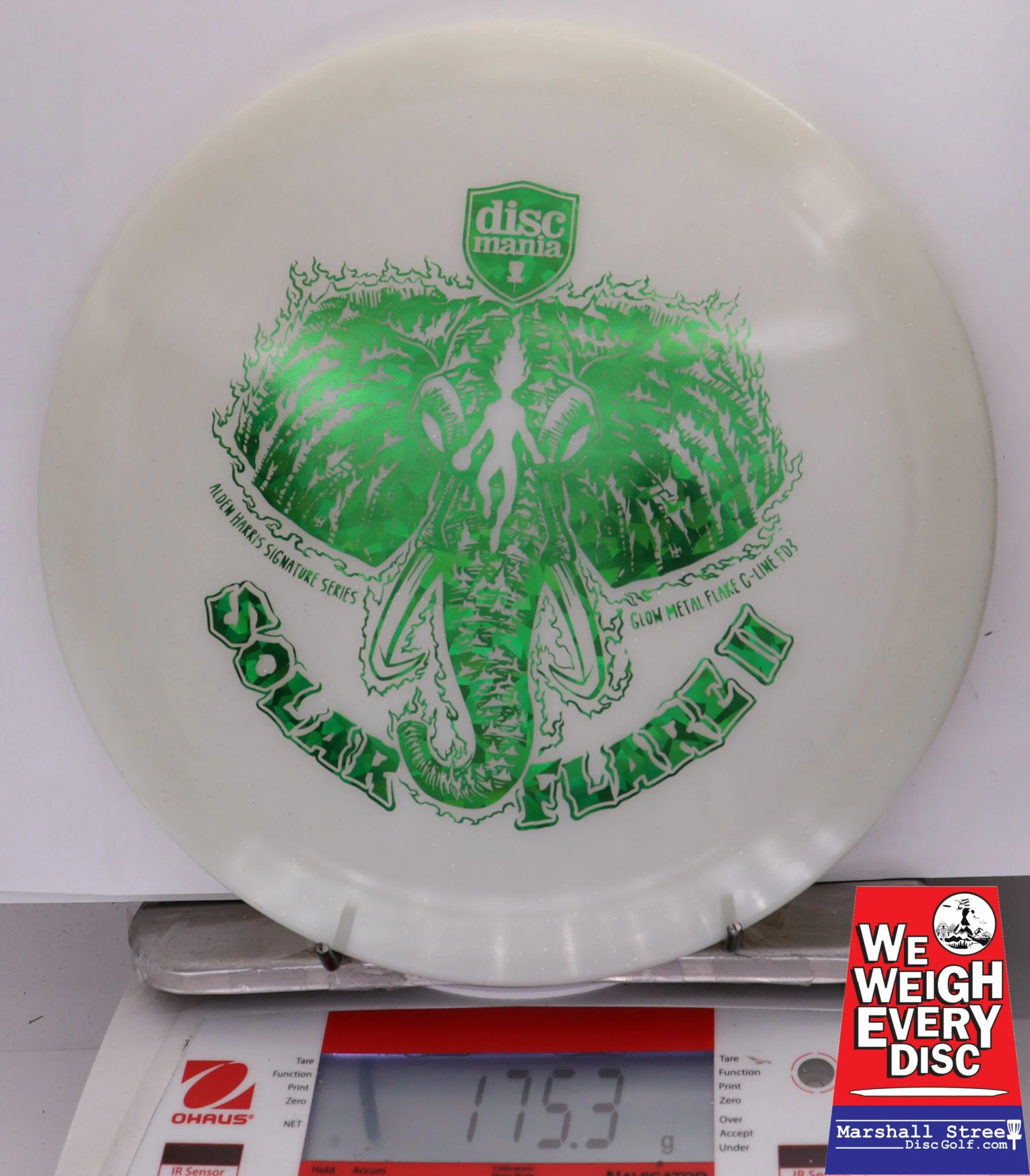 328303 Glow Metal Flake C-Line FD3 Solar Flare 2, Alden Harris 2025 Signature Series - #06 White, 175