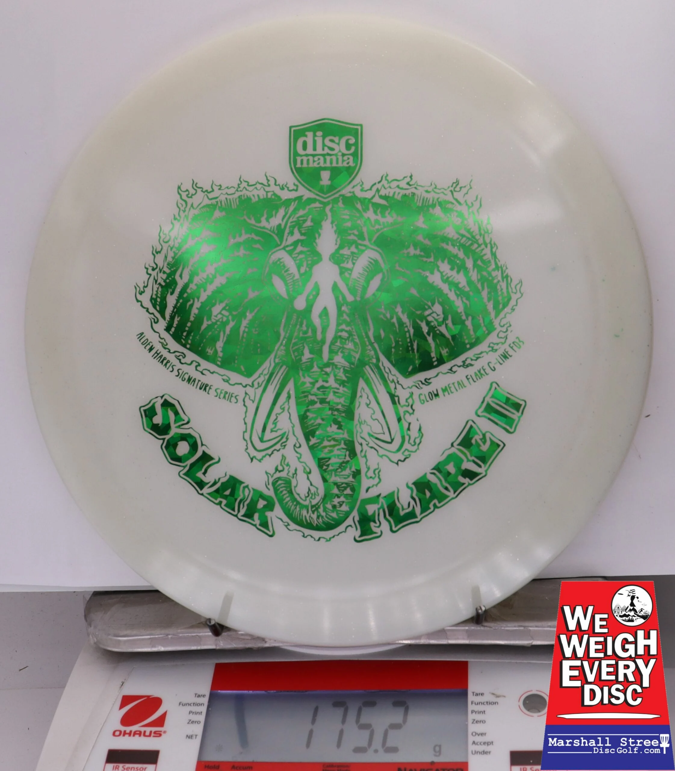 328304 Glow Metal Flake C-Line FD3 Solar Flare 2, Alden Harris 2025 Signature Series - #07 White, 175