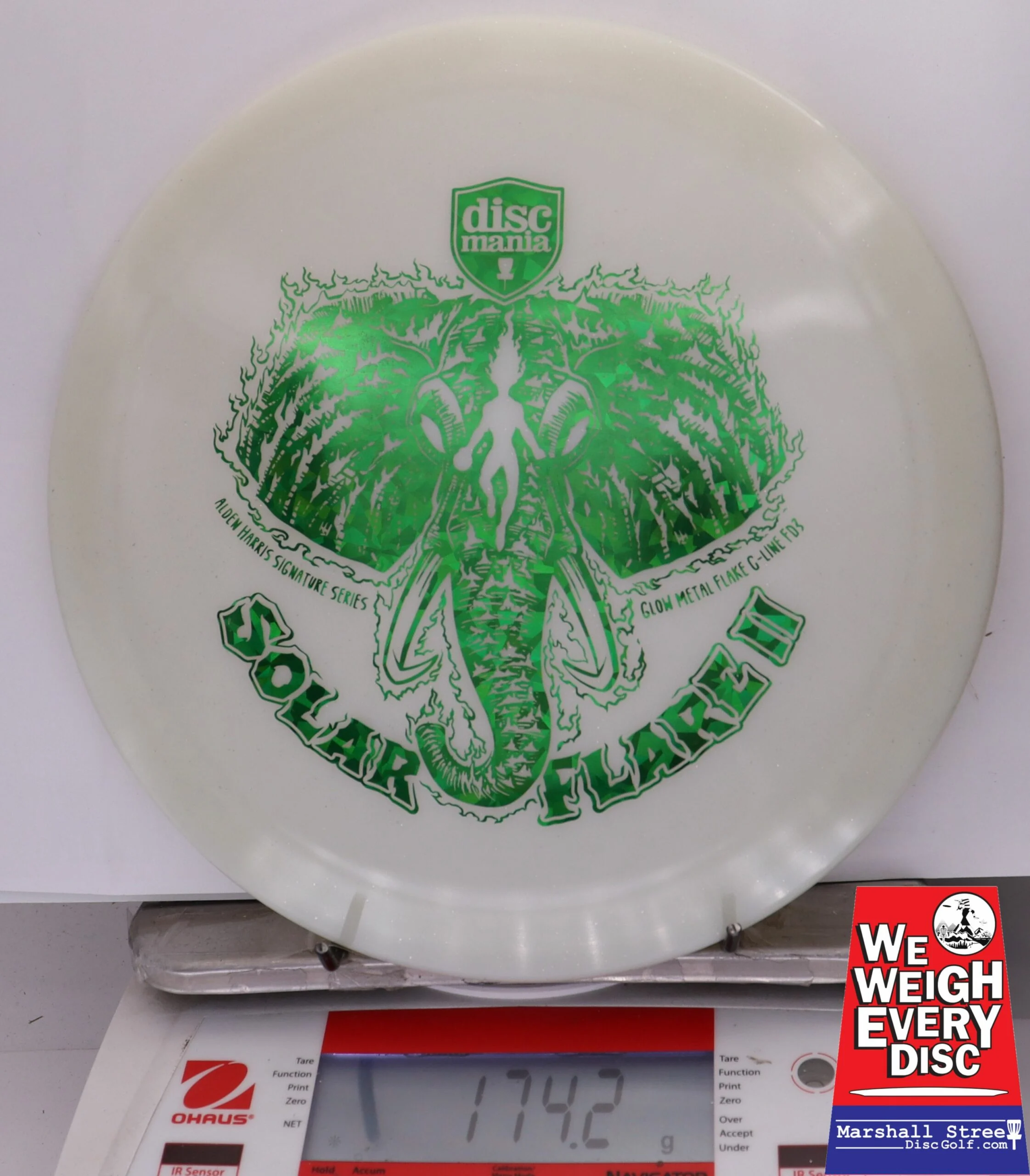 328306 Glow Metal Flake C-Line FD3 Solar Flare 2, Alden Harris 2025 Signature Series - #09 White, 174