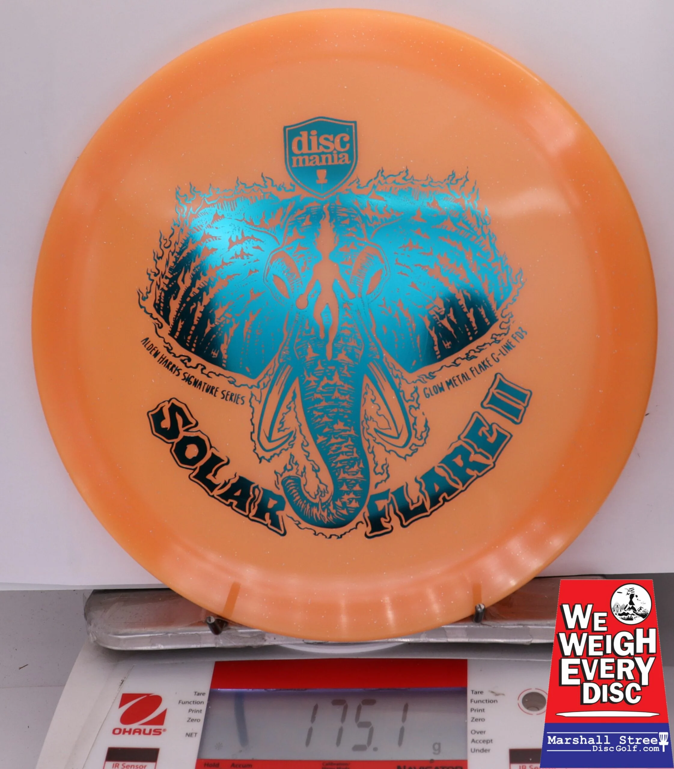 328310 Glow Metal Flake C-Line FD3 Solar Flare 2, Alden Harris 2025 Signature Series - #13 Orange, 175