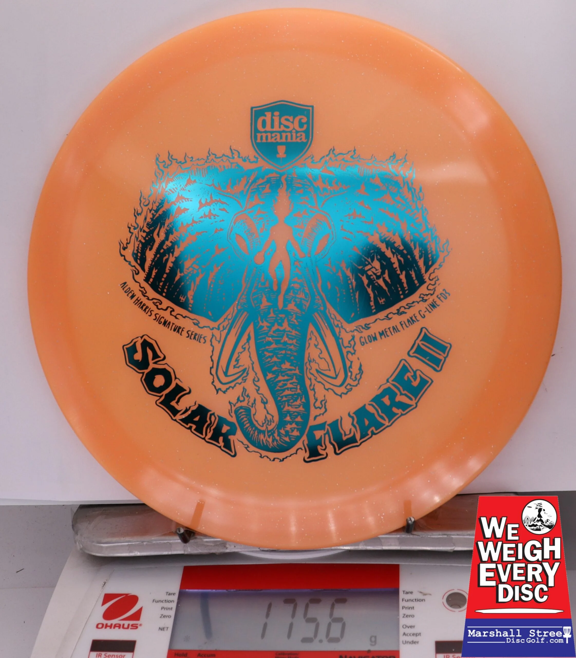 328312 Glow Metal Flake C-Line FD3 Solar Flare 2, Alden Harris 2025 Signature Series - #15 Orange, 176