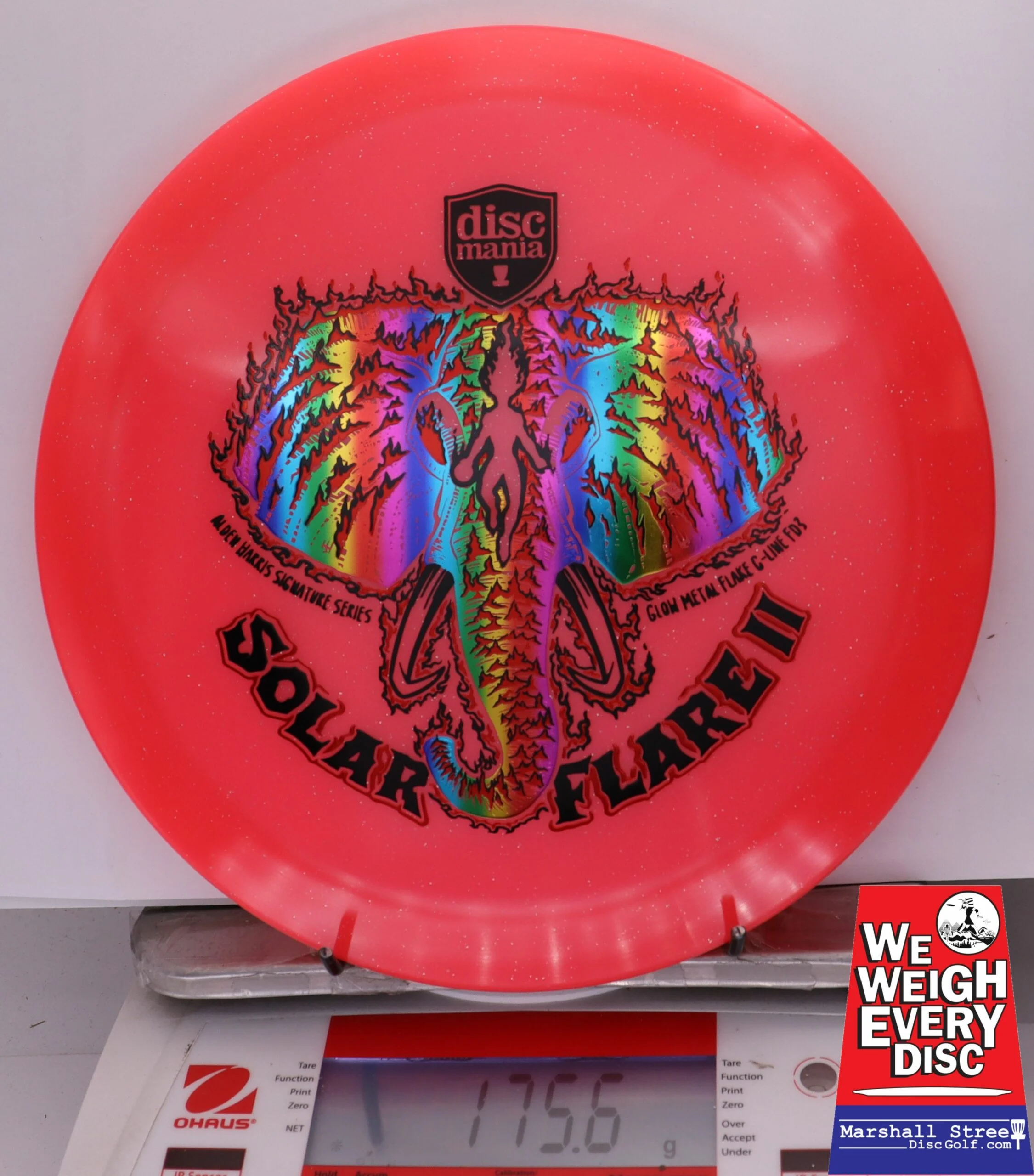 328322 Glow Metal Flake C-Line FD3 Solar Flare 2 Triple Foil, Alden Harris 2025 Signature Series - #04 Red, 176