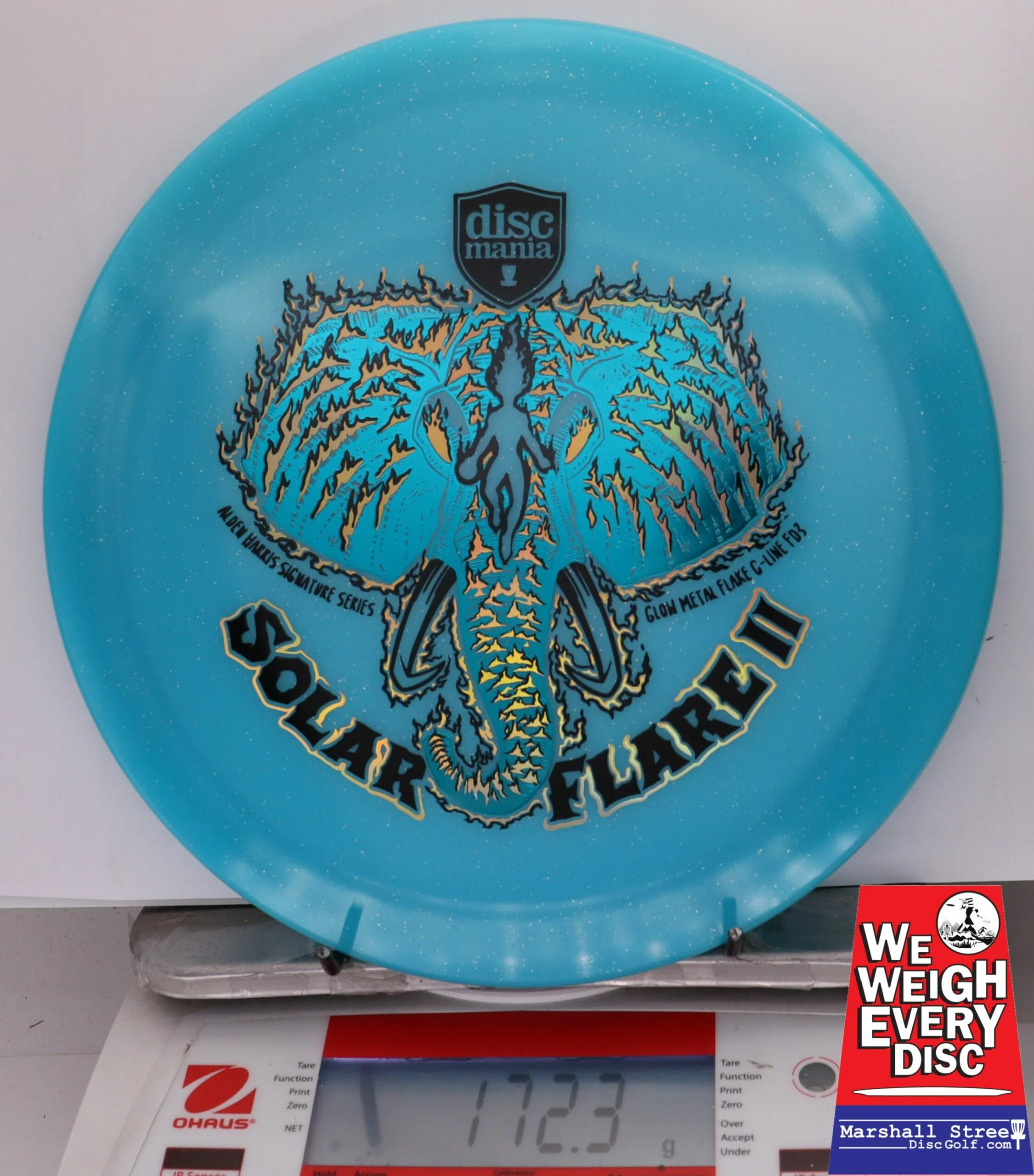 328349 Glow Metal Flake C-Line FD3 Solar Flare 2 Triple Foil, Alden Harris 2025 Signature Series - #31 Blue, 172