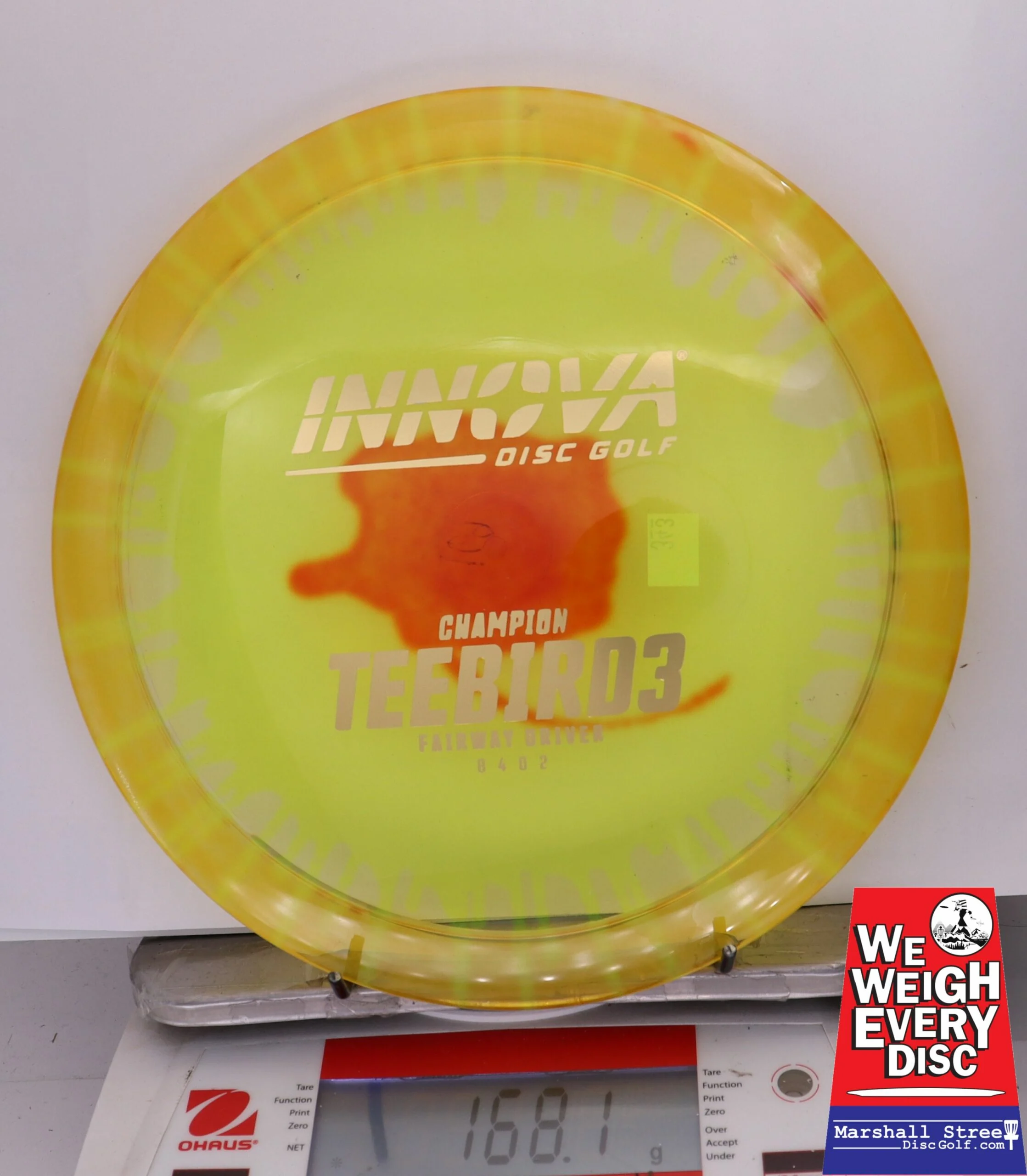 331286 Tie-Dye Champion Teebird3 - #343 Yellow-Red Inkblot, 168