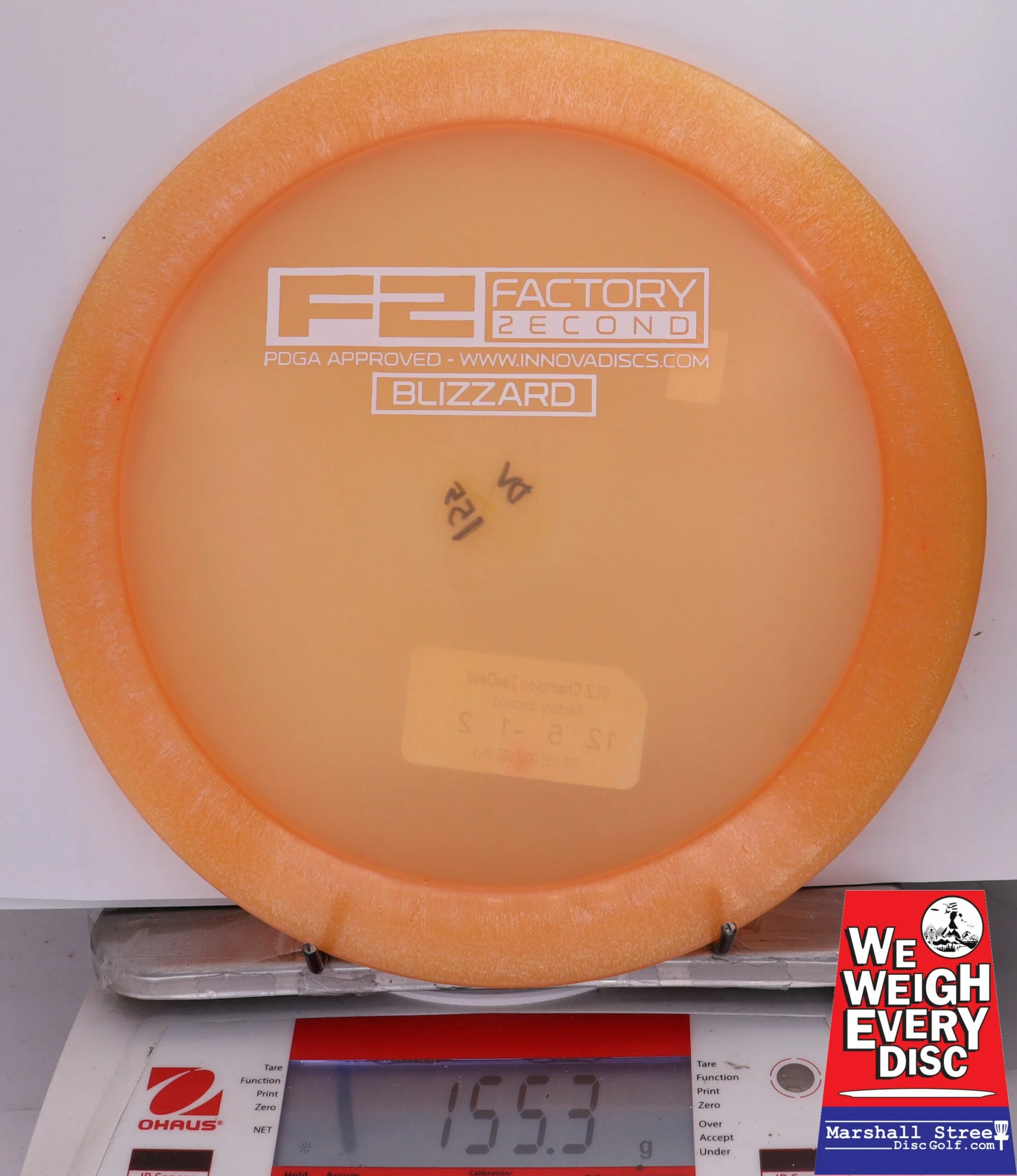 336315 X-Out Blizzard Teedevil - #65 LtOrange, 155
