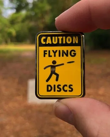 Caution Flying Discs-Disc Golf Pin