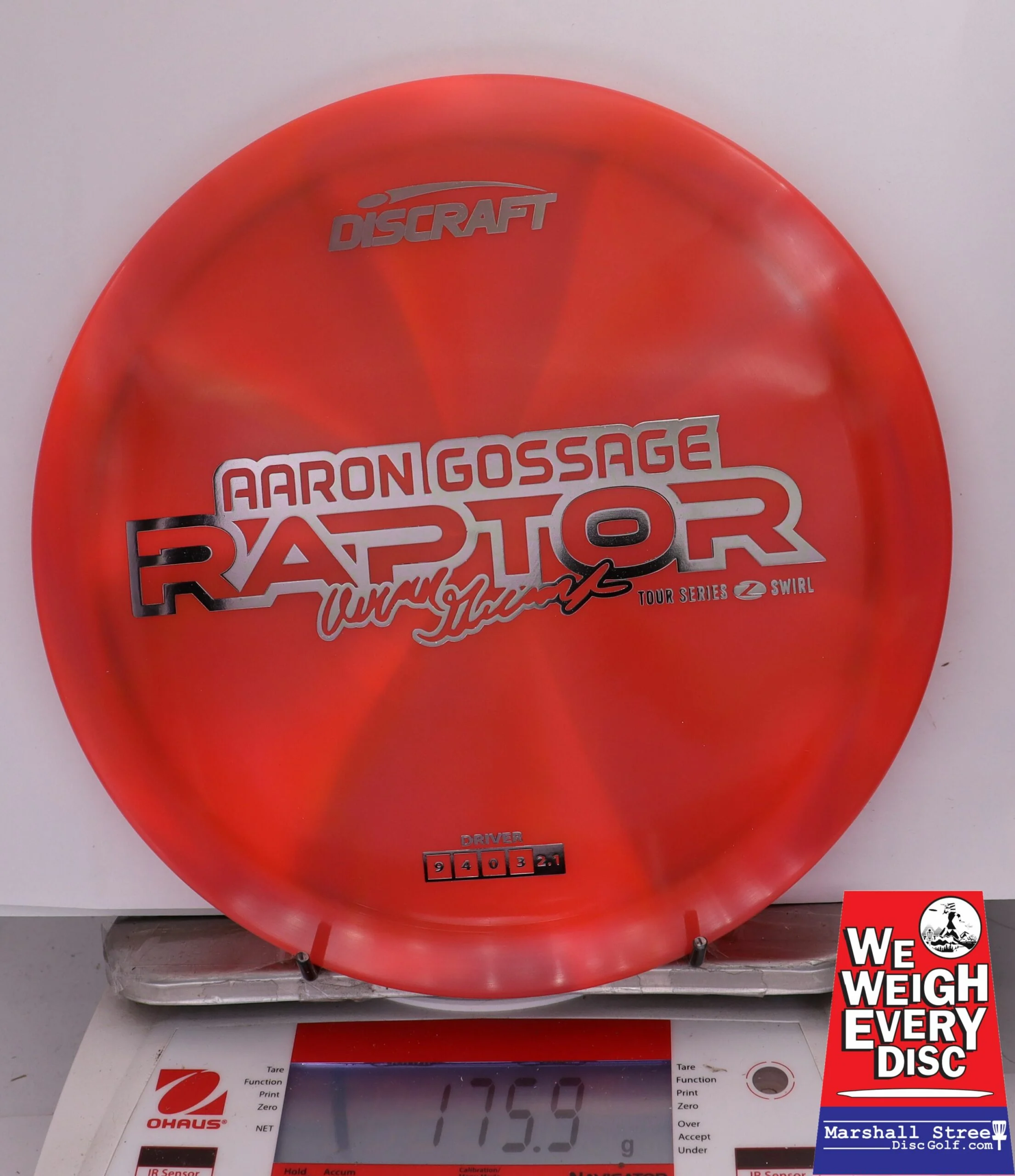 338830 Z Swirl Raptor, Aaron Gossage 2025 Tour Series - #254 Red, 176