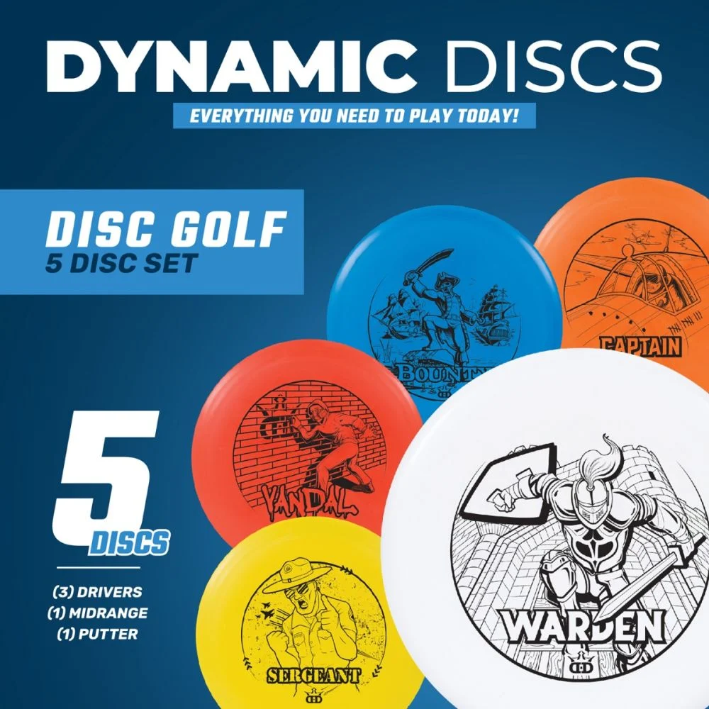 346748 Dynamic Discs Animated 5 Disc Starter Set - Varies, Varies