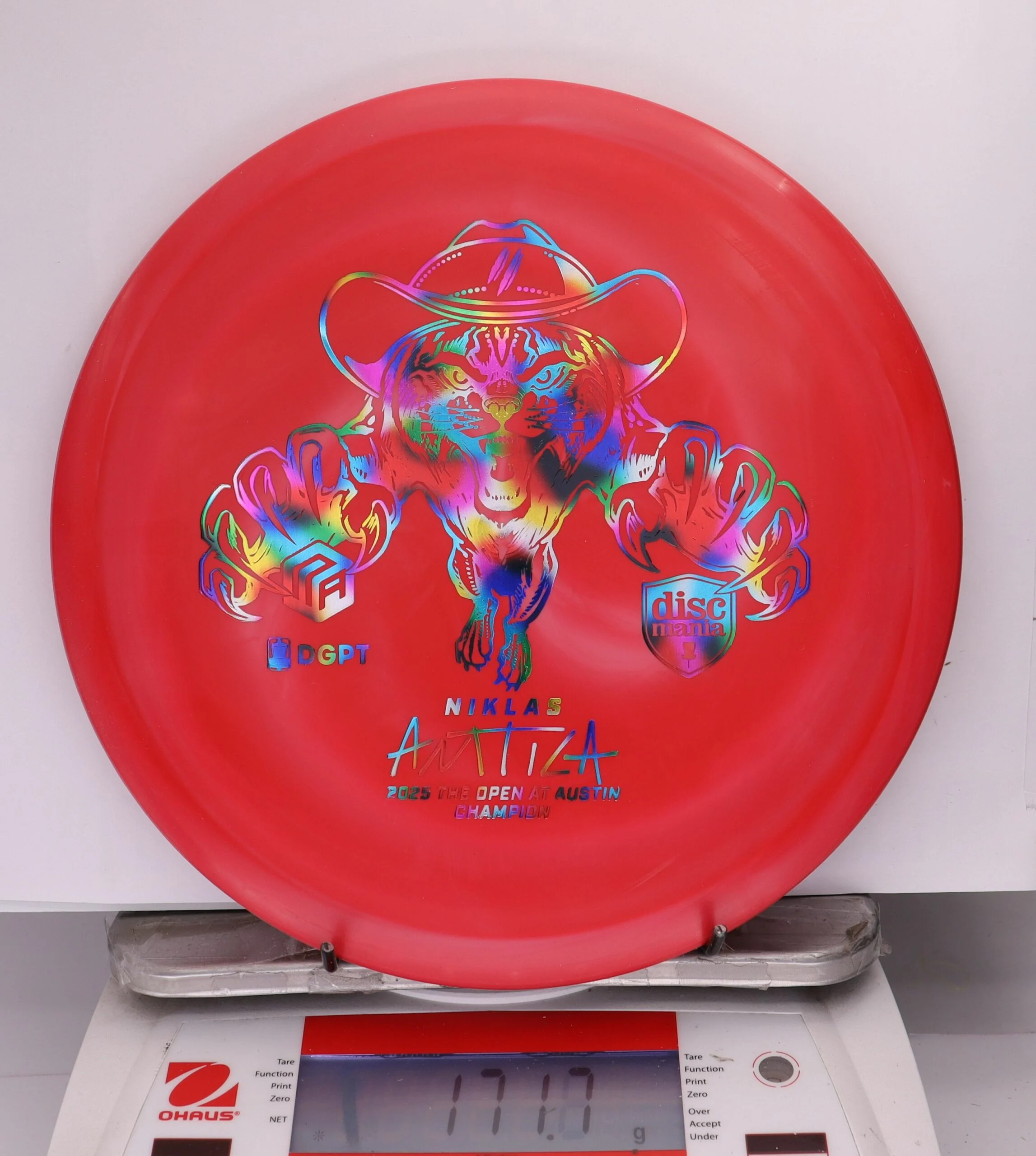346909 Swirly D-Line FD, Flex 2 - Niklas Anttila 2025 Austin Open Champion - #301 Red, 172