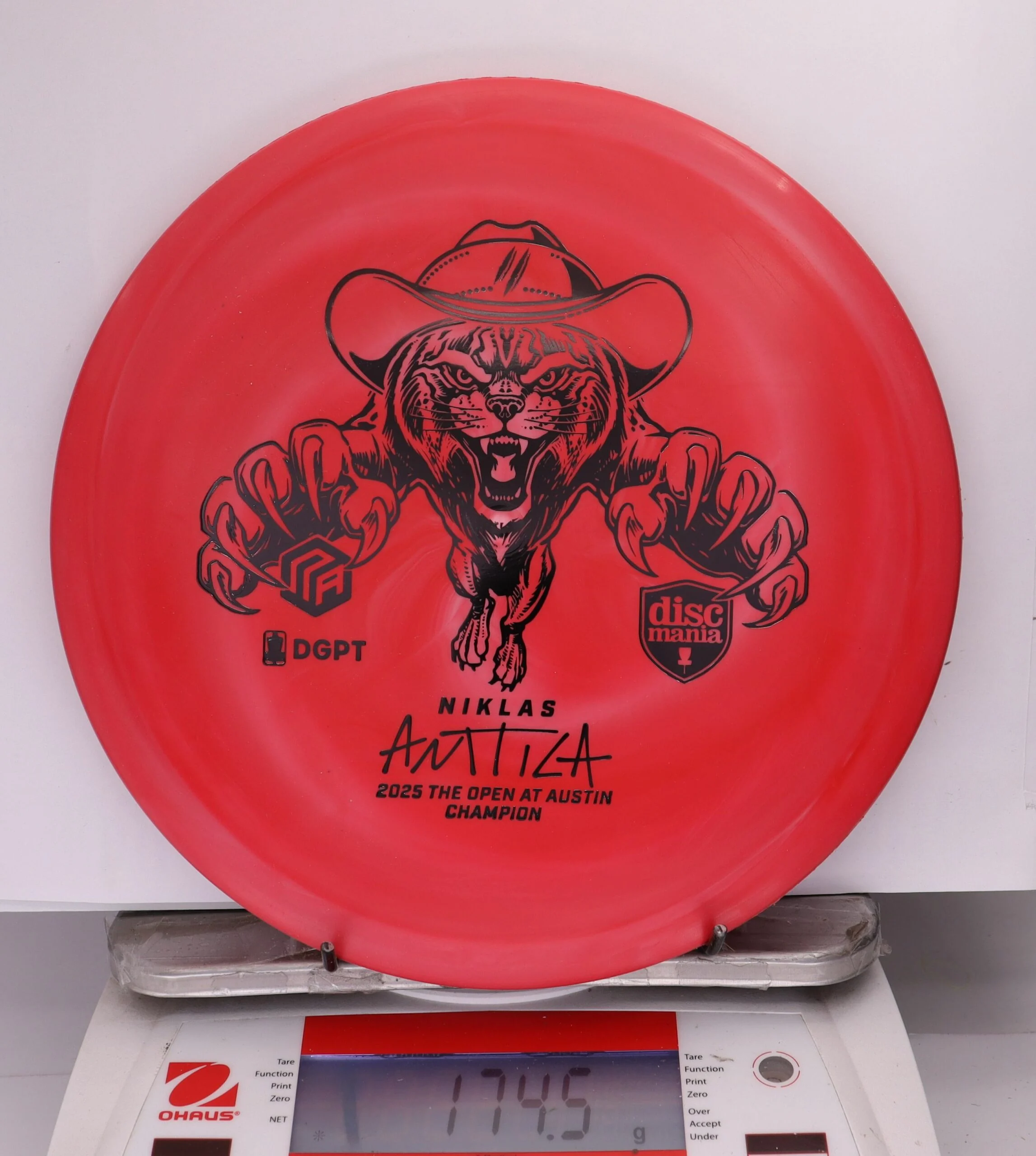 346911 Swirly D-Line FD, Flex 2 - Niklas Anttila 2025 Austin Open Champion - #303 Red, 175