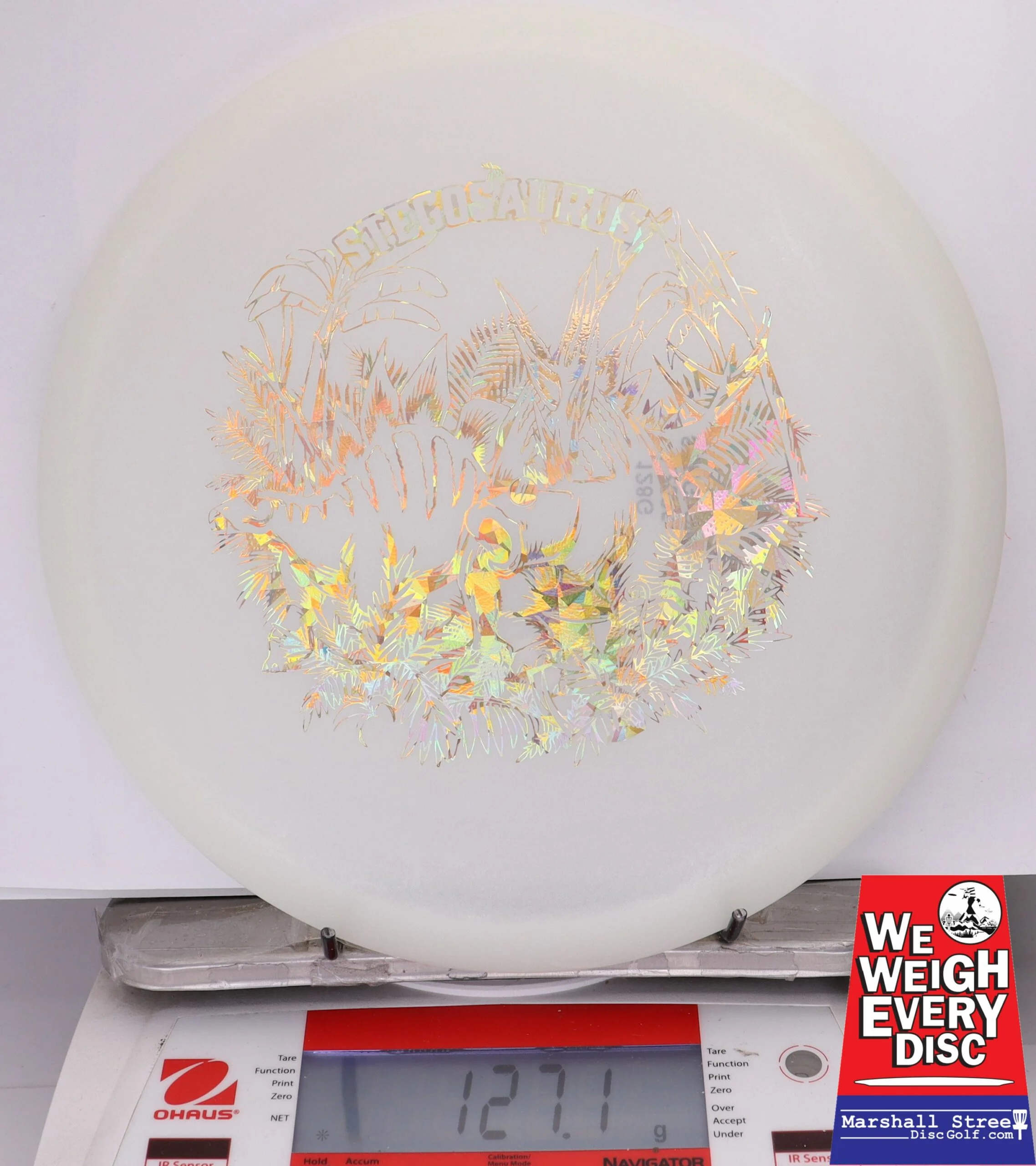 348341 Glow Egg Shell Stegosaurus - #246 White Glow, 127