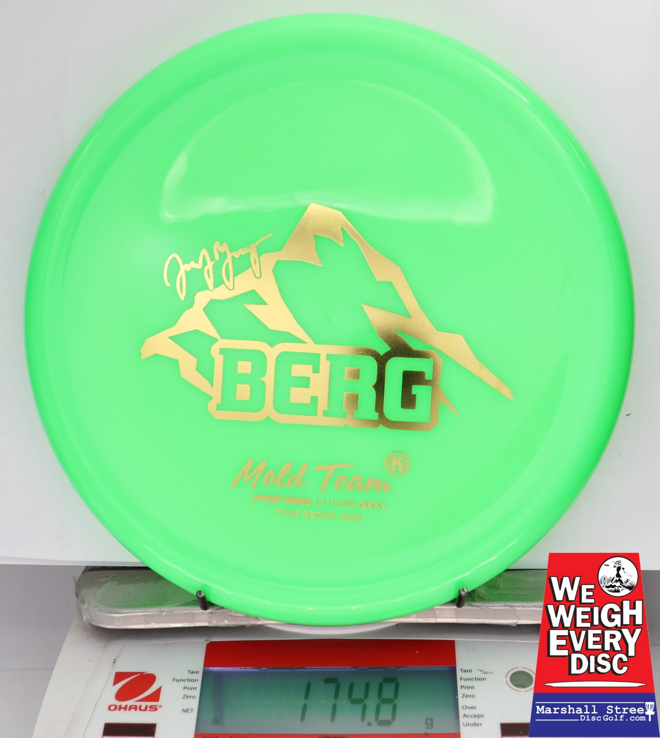 354284 K1 Hard Berg, Josef Berg Mold Team - #13 Green, 175