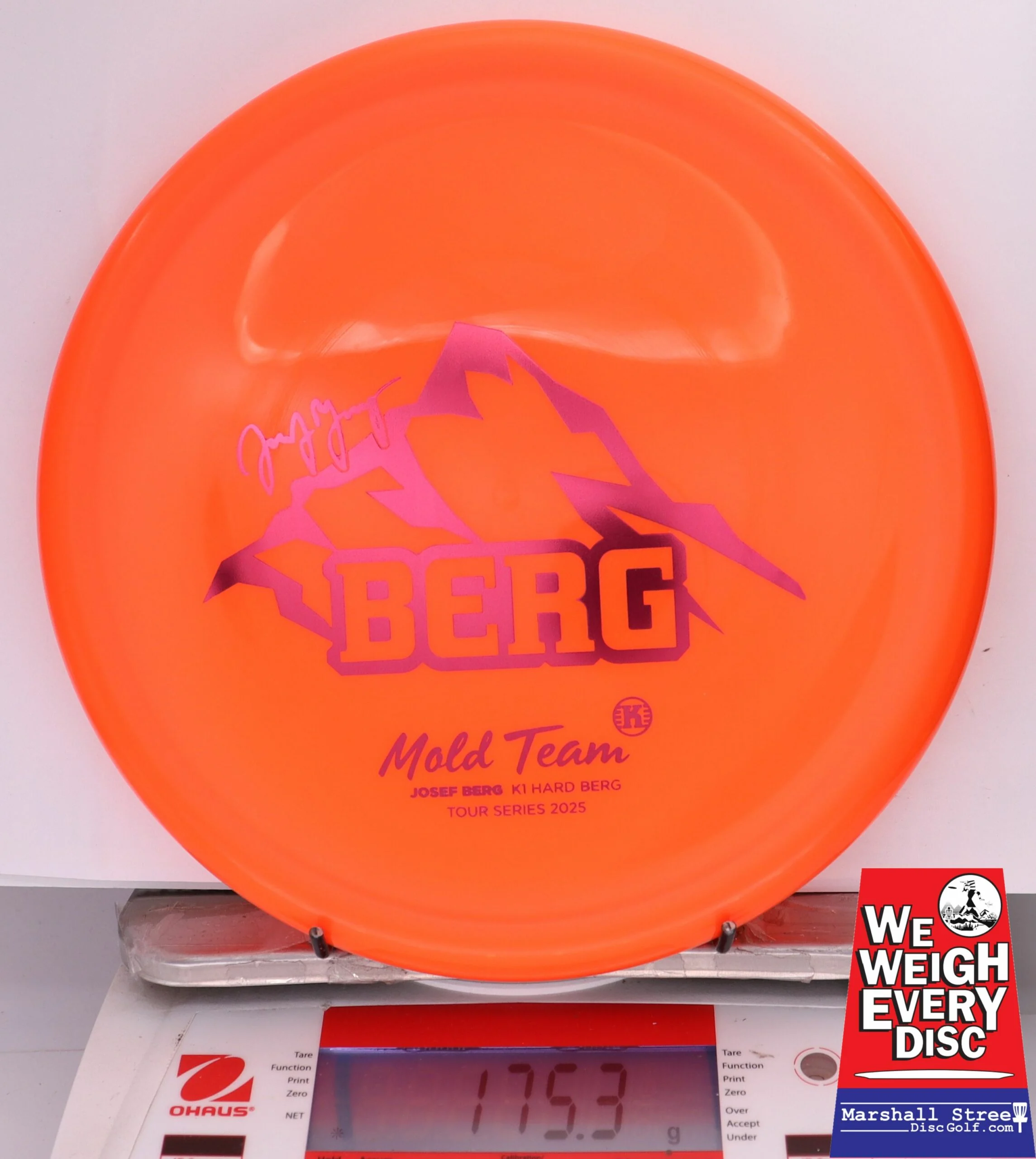 354298 K1 Hard Berg, Josef Berg Mold Team - #27 Orange, 175