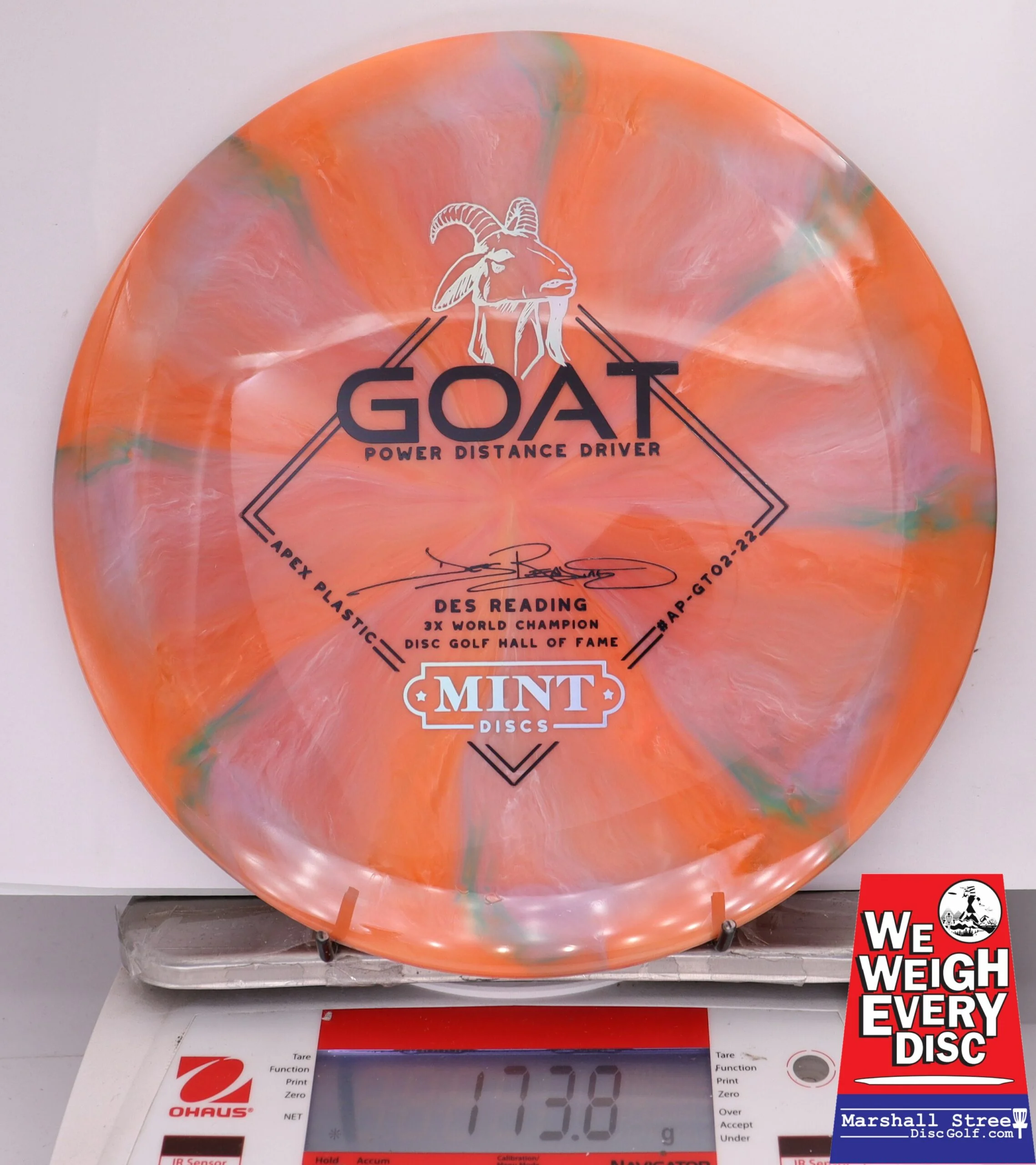 355444 Swirly Apex Goat, Des Reading - #04 OrangePink, 174