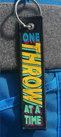 One Throw Disc Golf Fabric Keychain® - Image 3