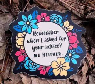 Sassy Flowers Disc Golf Sticker