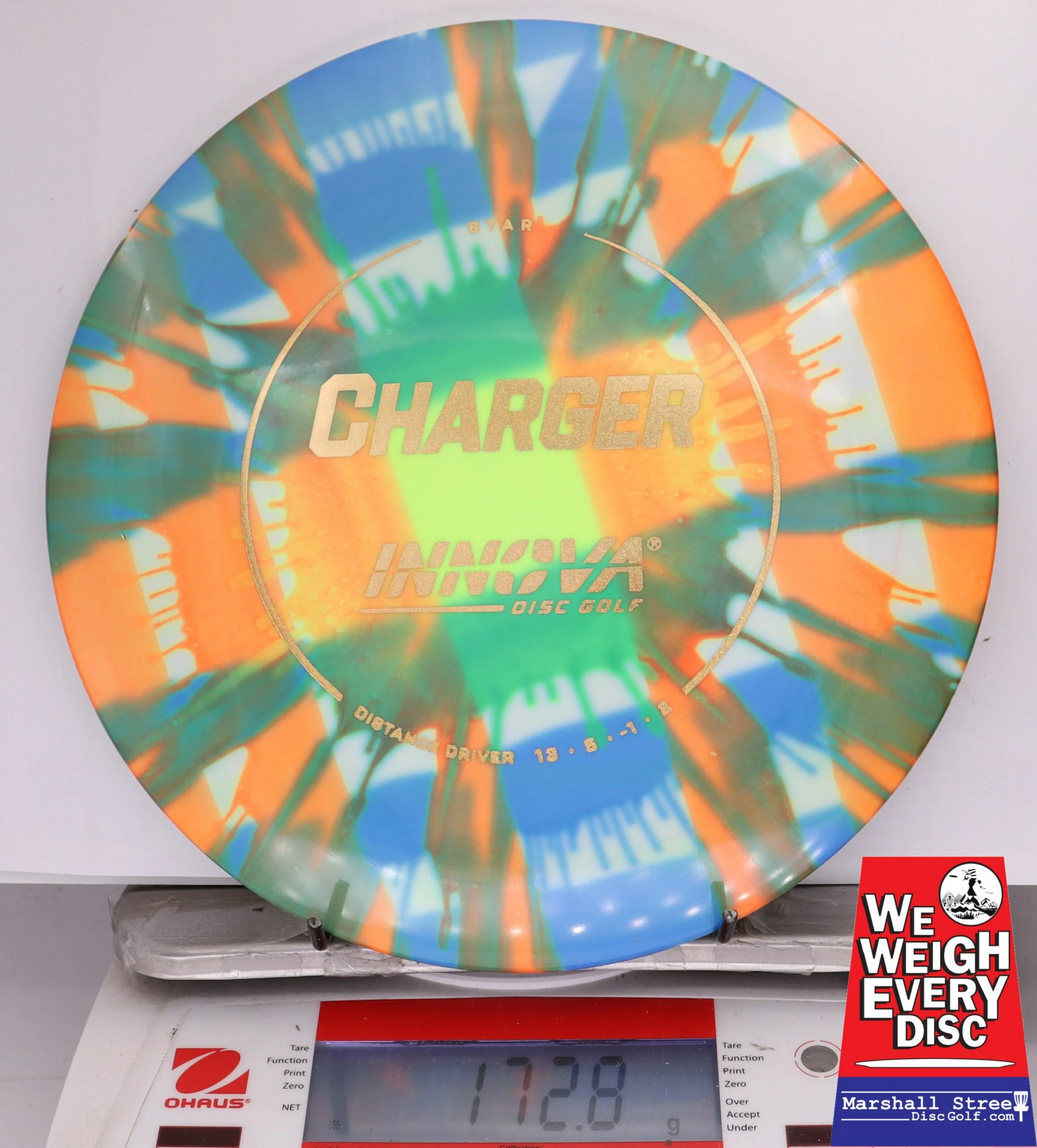 366614 Tie-Dye Star Charger - #560 Tie-Dye, 173