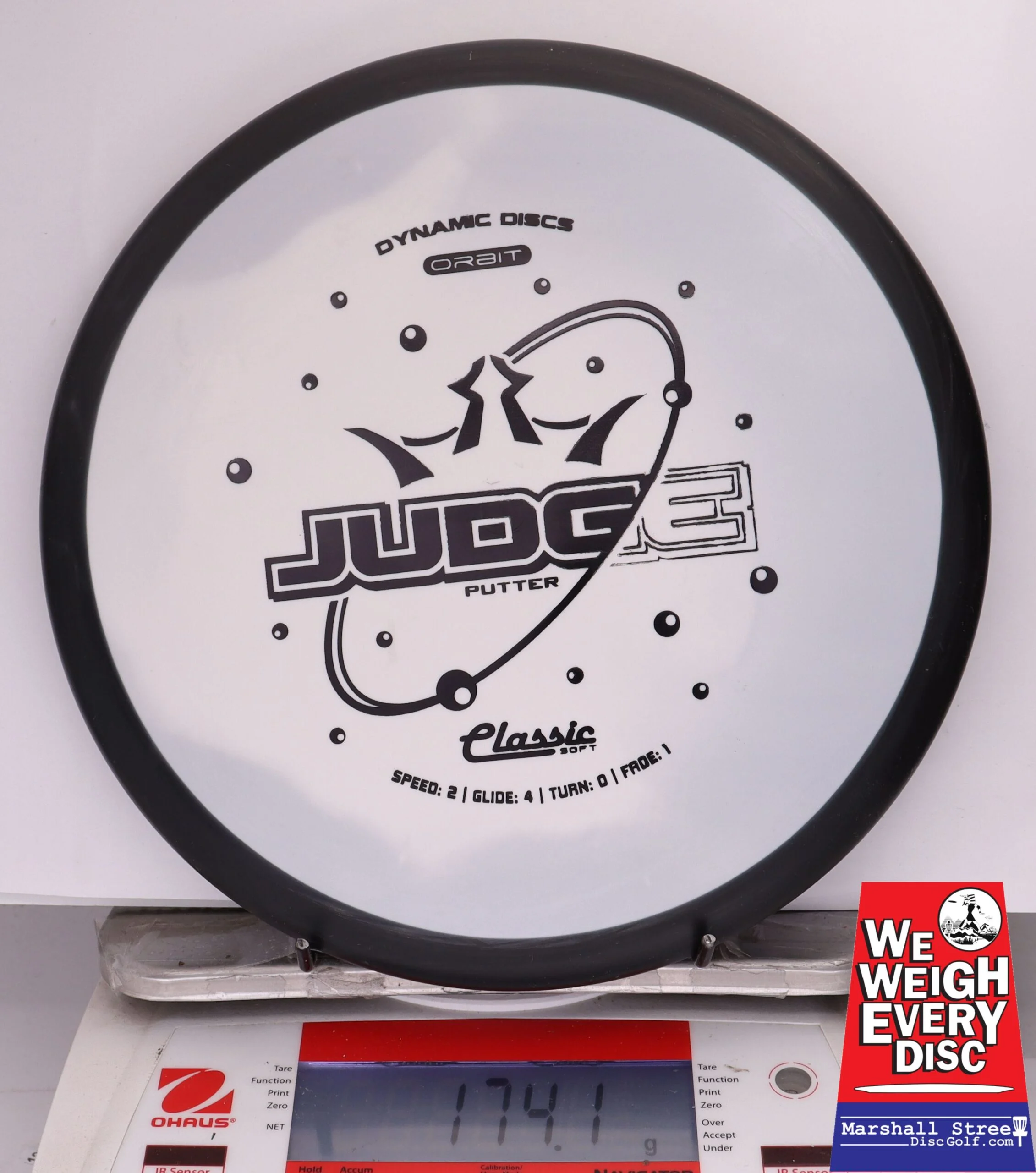 368587 Classic Soft Orbit Judge - #412 Black-White, 174