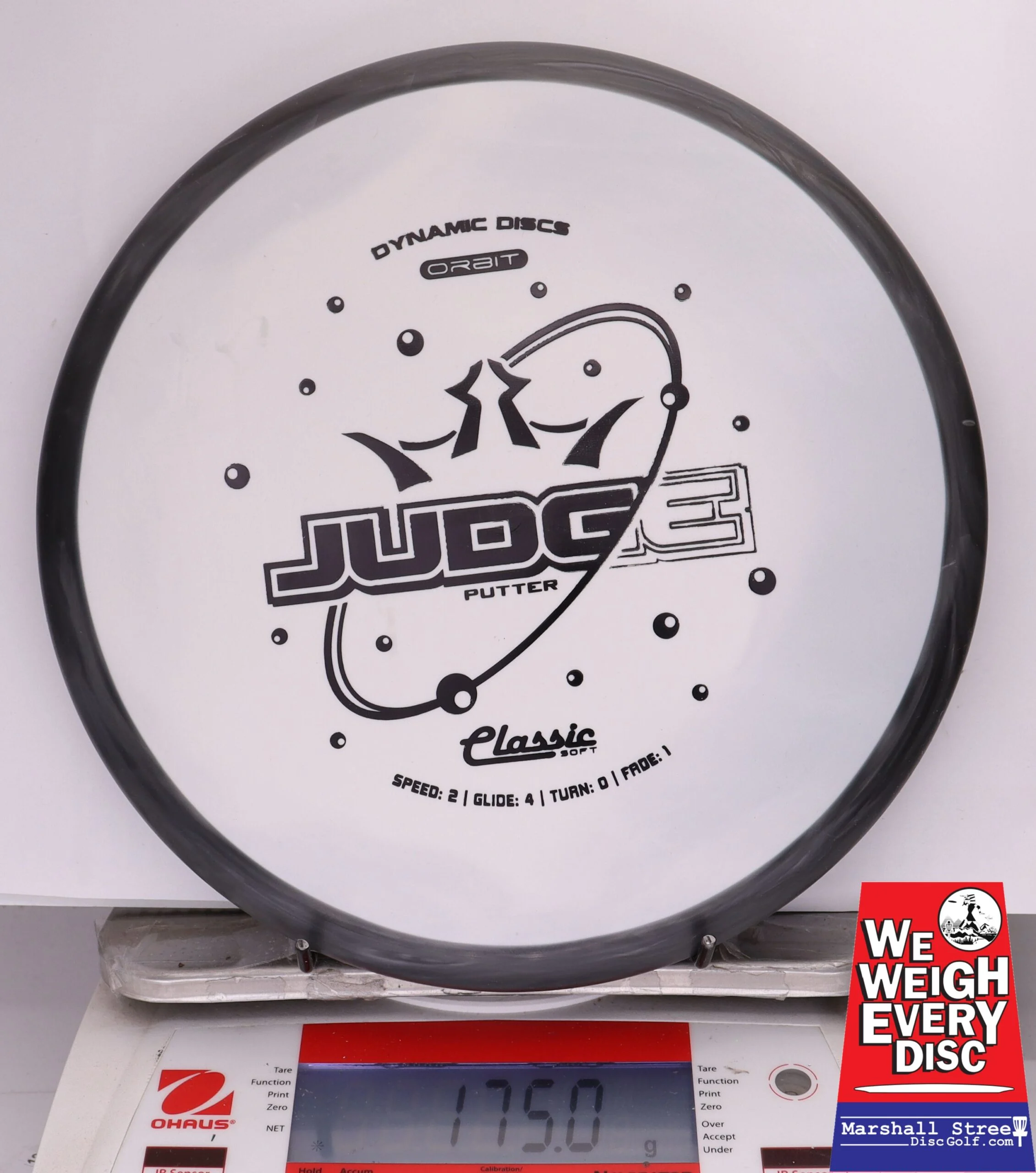 368588 Classic Soft Orbit Judge - #413 Black-White, 175