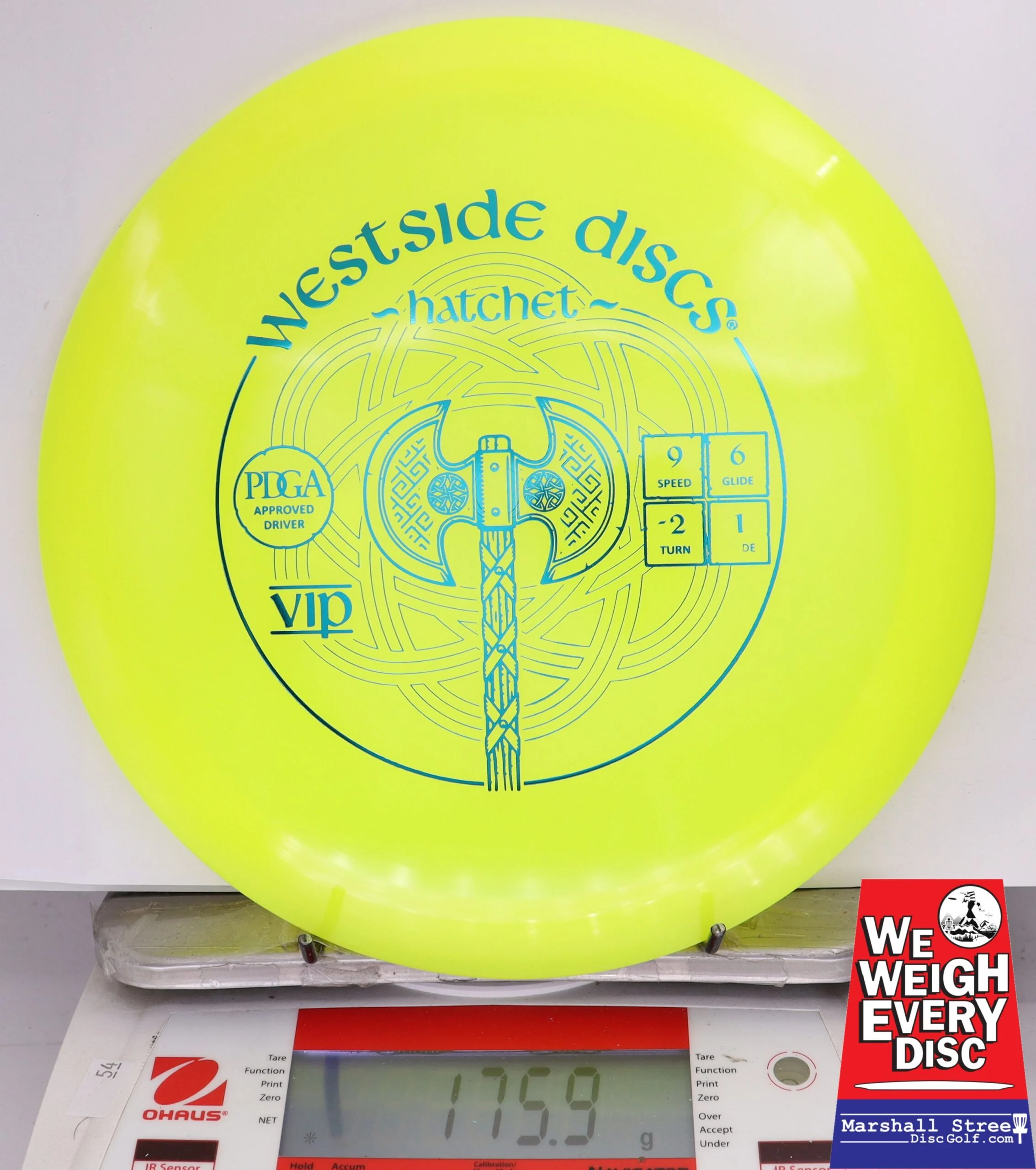 374110 VIP Hatchet - #449 NYellow, 176