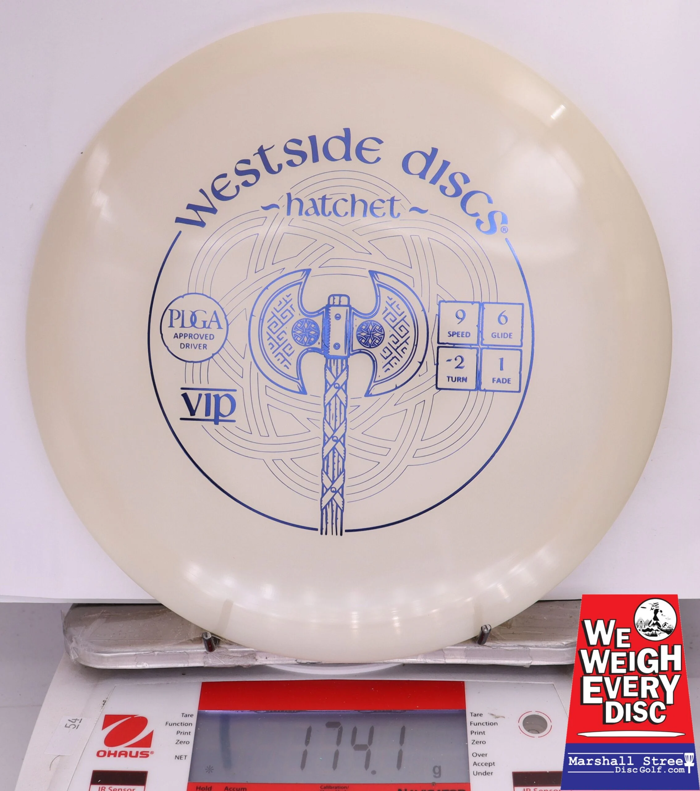 374121 VIP Hatchet - #460 White, 174