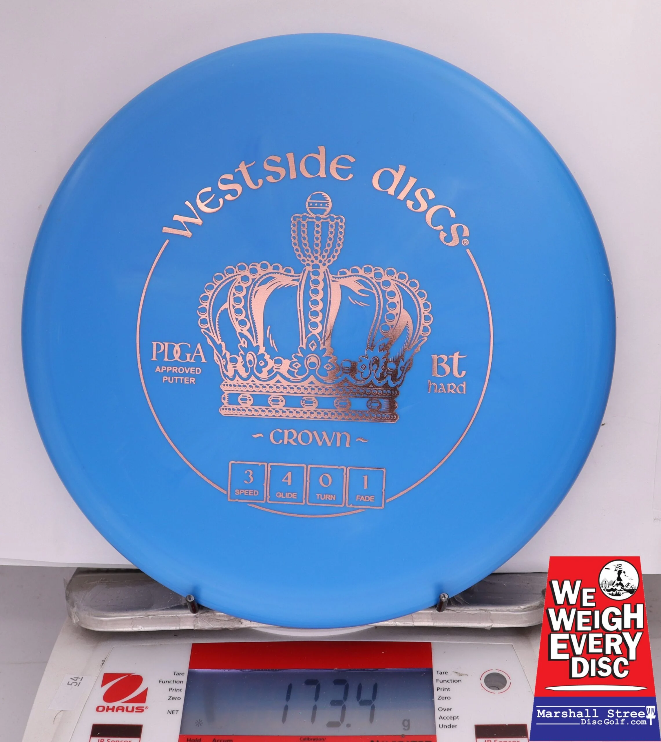374668 Bt Hard Crown - #443 Blue, 173
