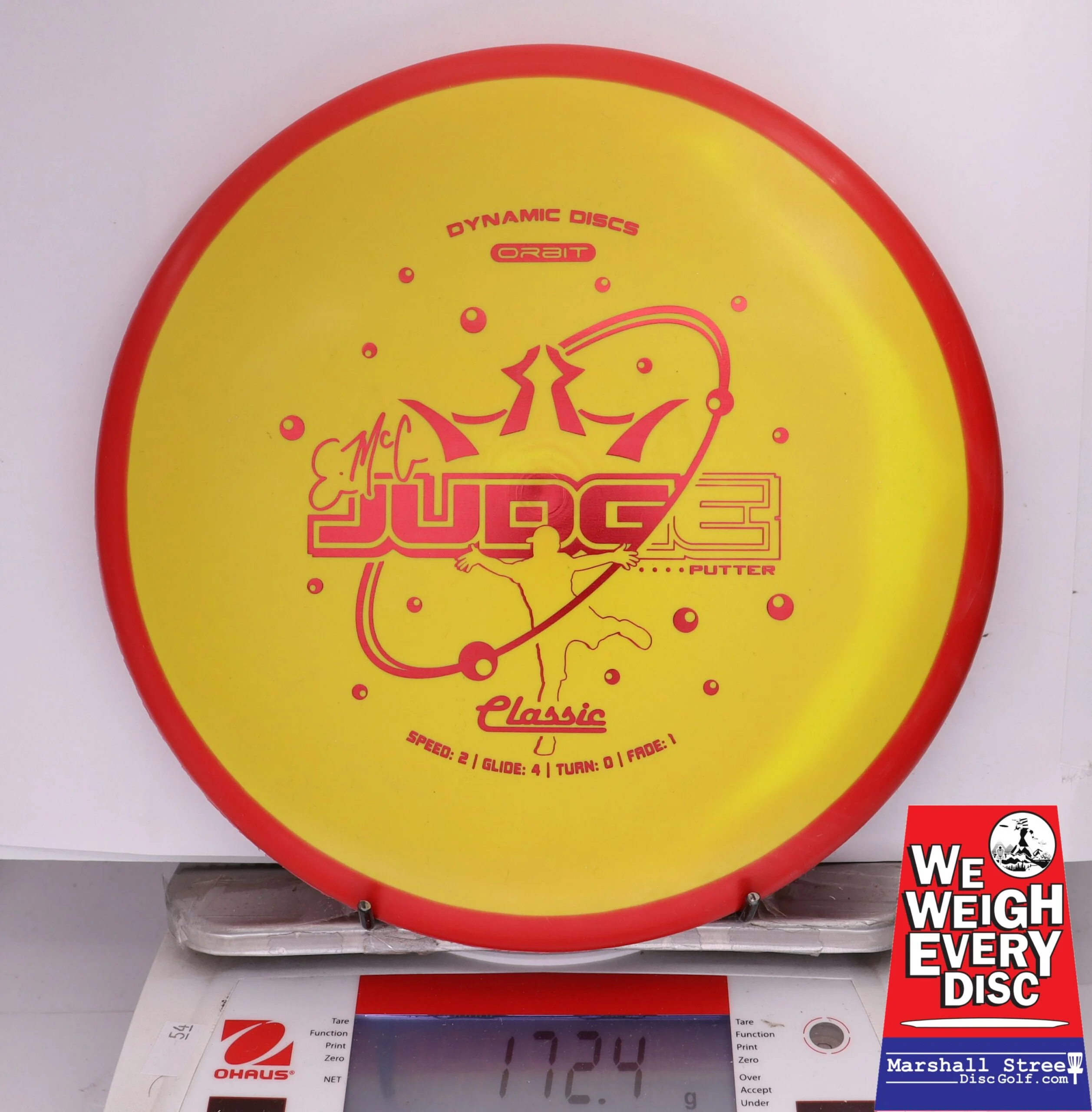 378862 Classic Orbit EMac Judge - #15 Red-Yellow, 172