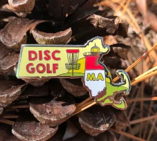 Massachusetts Disc Golf Pin, Disc Golf Pins