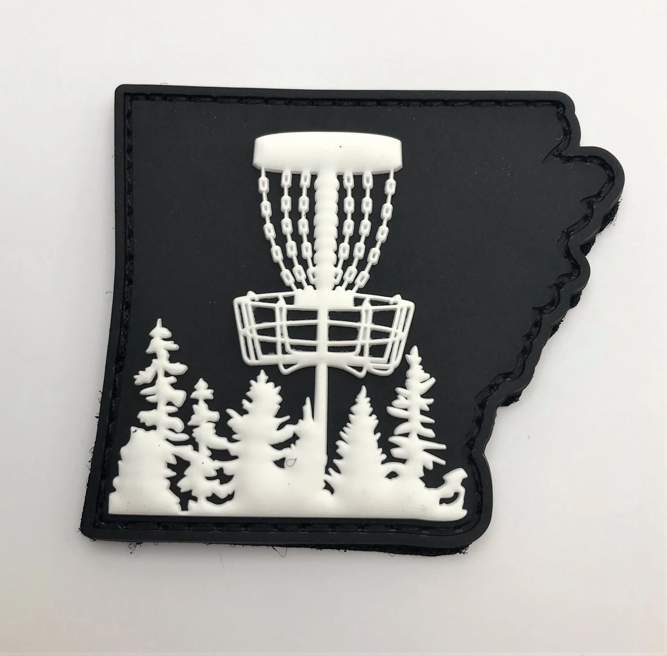 378918 Discology PVC Velcro Patches - Arkansas, PVC Velcro
