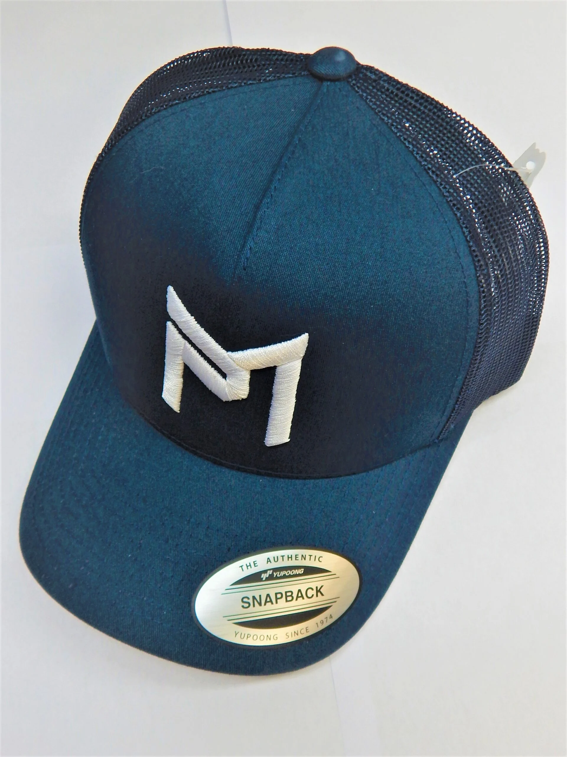 379526 Paul McBeth Logo Trucker Hat - Navy-White, Snap Back