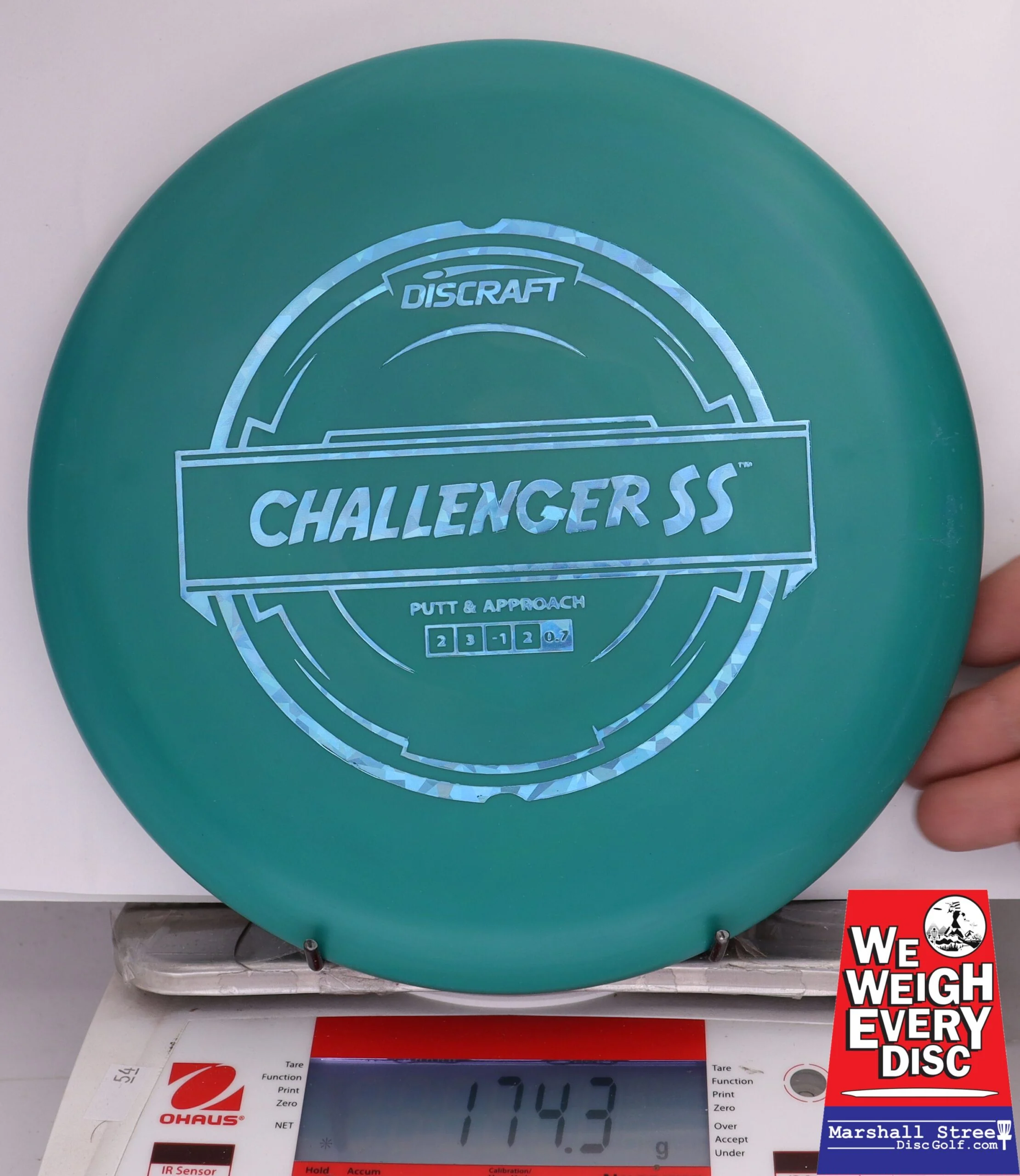 379816 Putter Line Hard Challenger SS - #442 Teal, 174