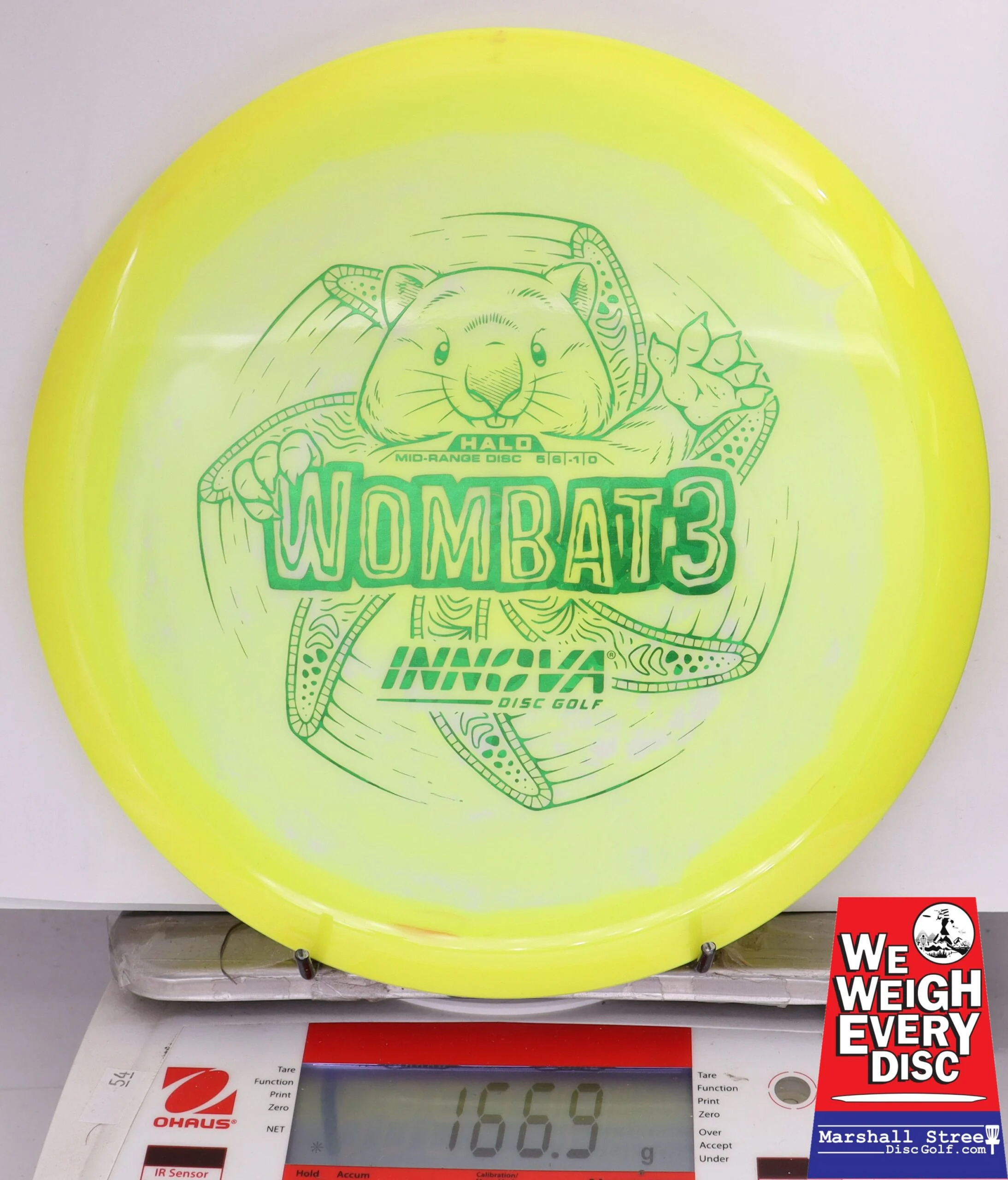 380762 Halo Star Wombat3 - #605 Yellow-White, 167
