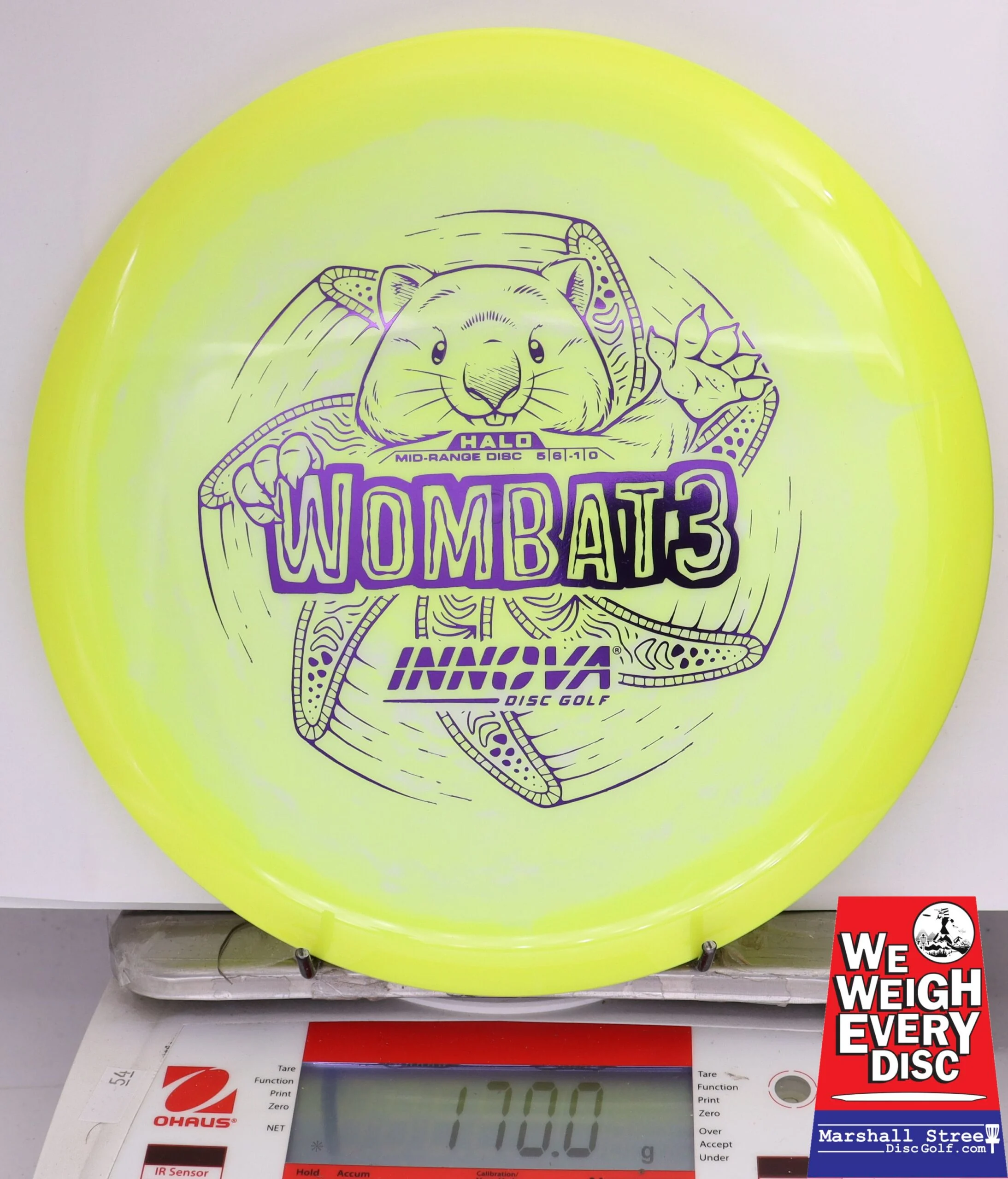 380763 Halo Star Wombat3 - #606 Yellow-White, 170