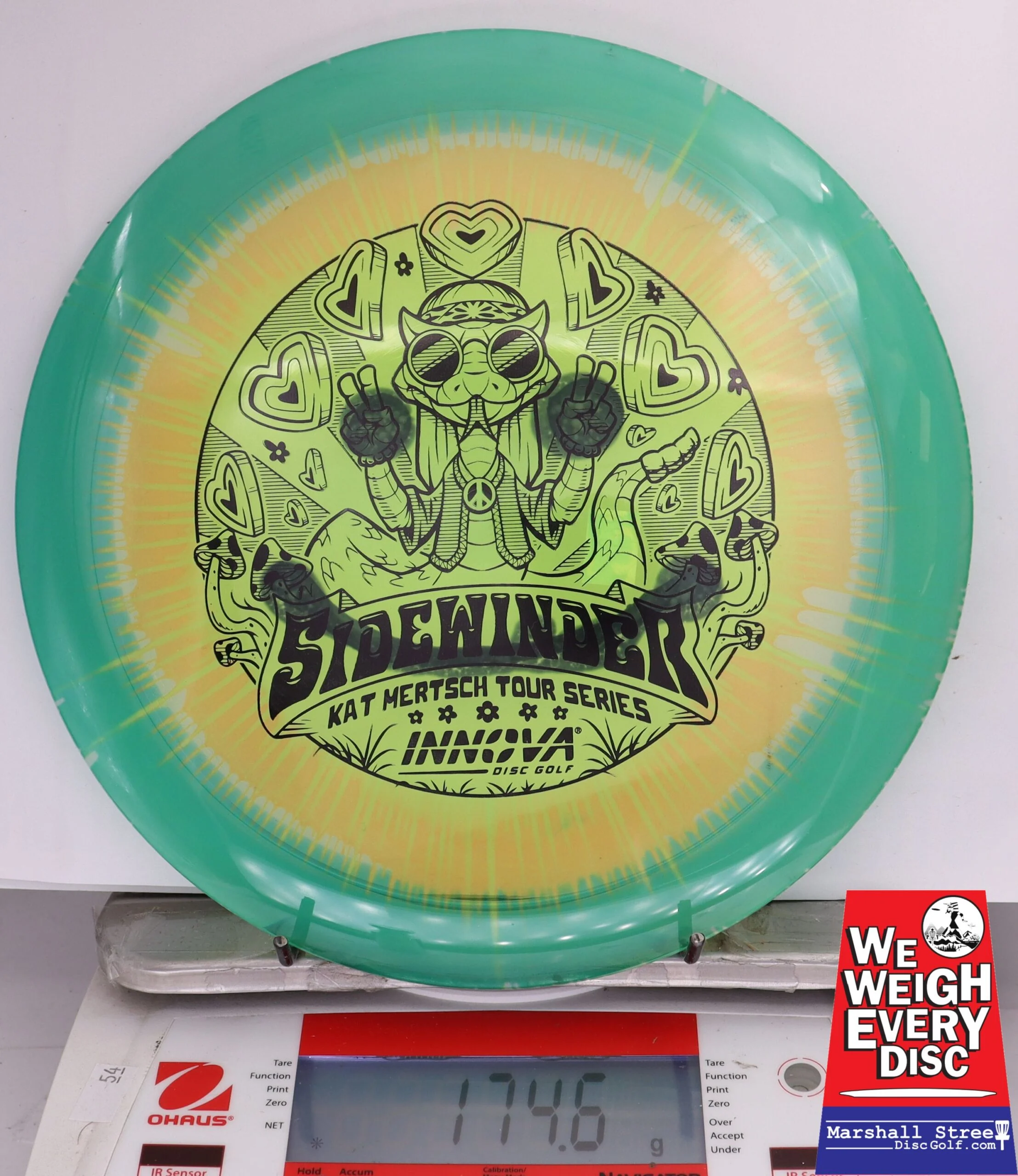 382555 Tie-Dye Champion Sidewinder, Kat Mertsch 2025 Tour Series - #598 GreenYellow, 175